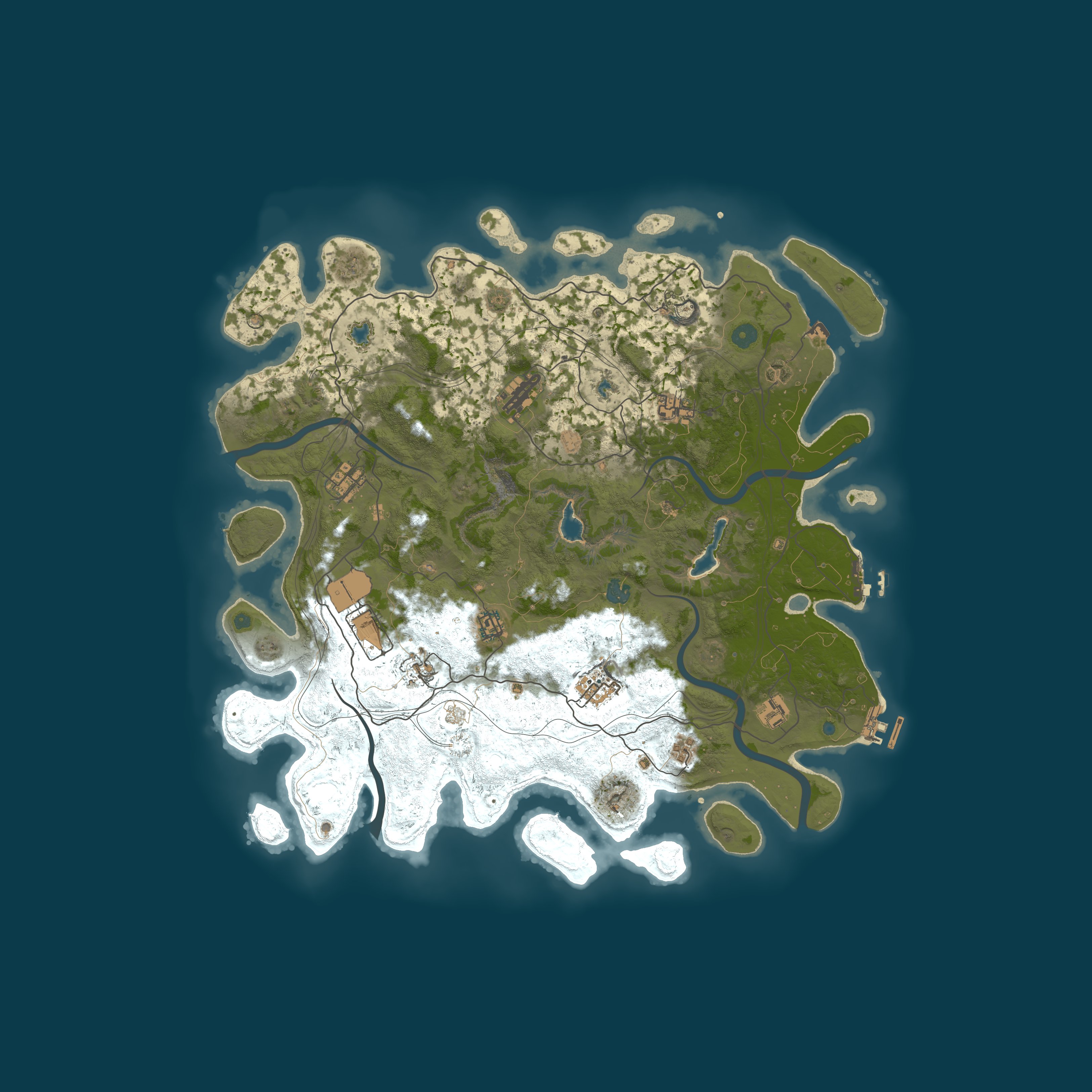 Custom Map, size 4500, seed 1337
