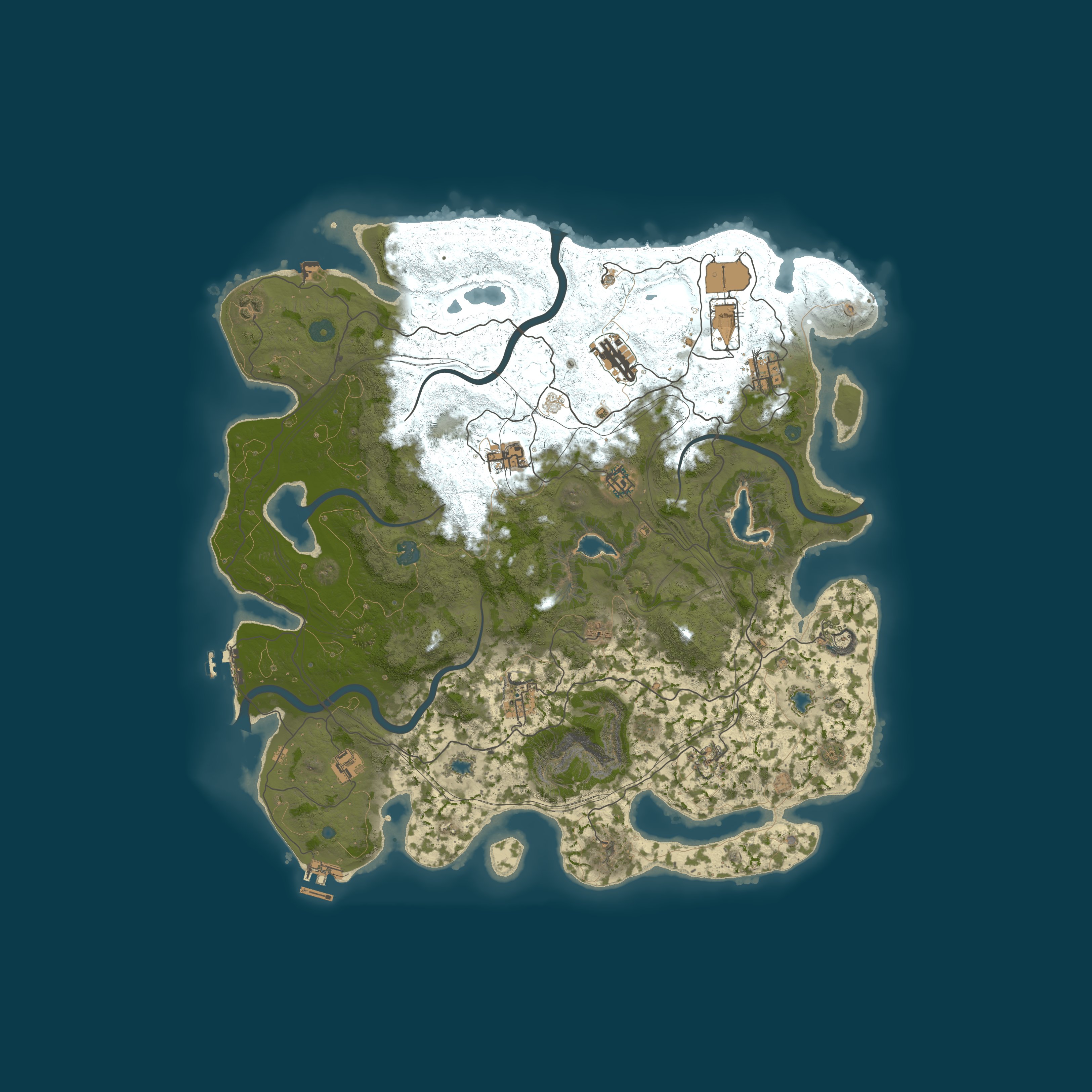 Procedural Map, size 4500, seed 2079400114