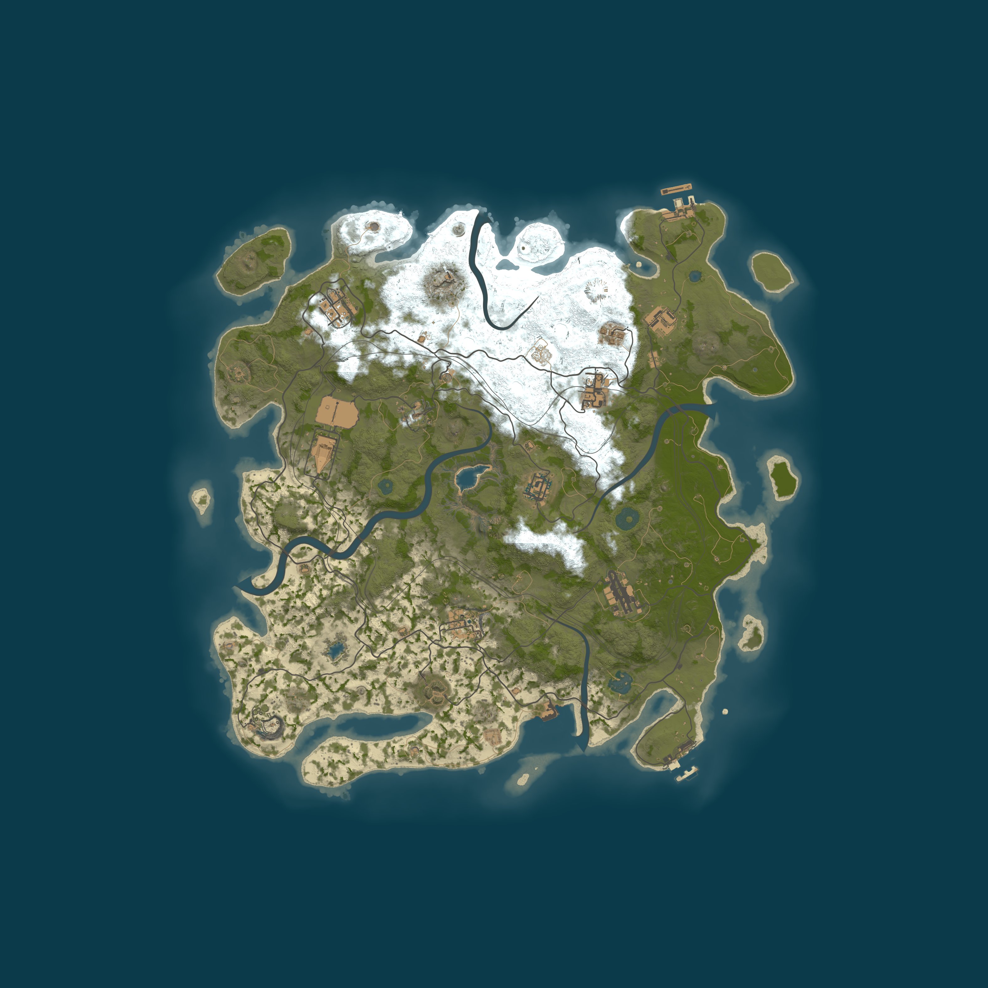 Procedural Map, size 4300, seed 2060831083
