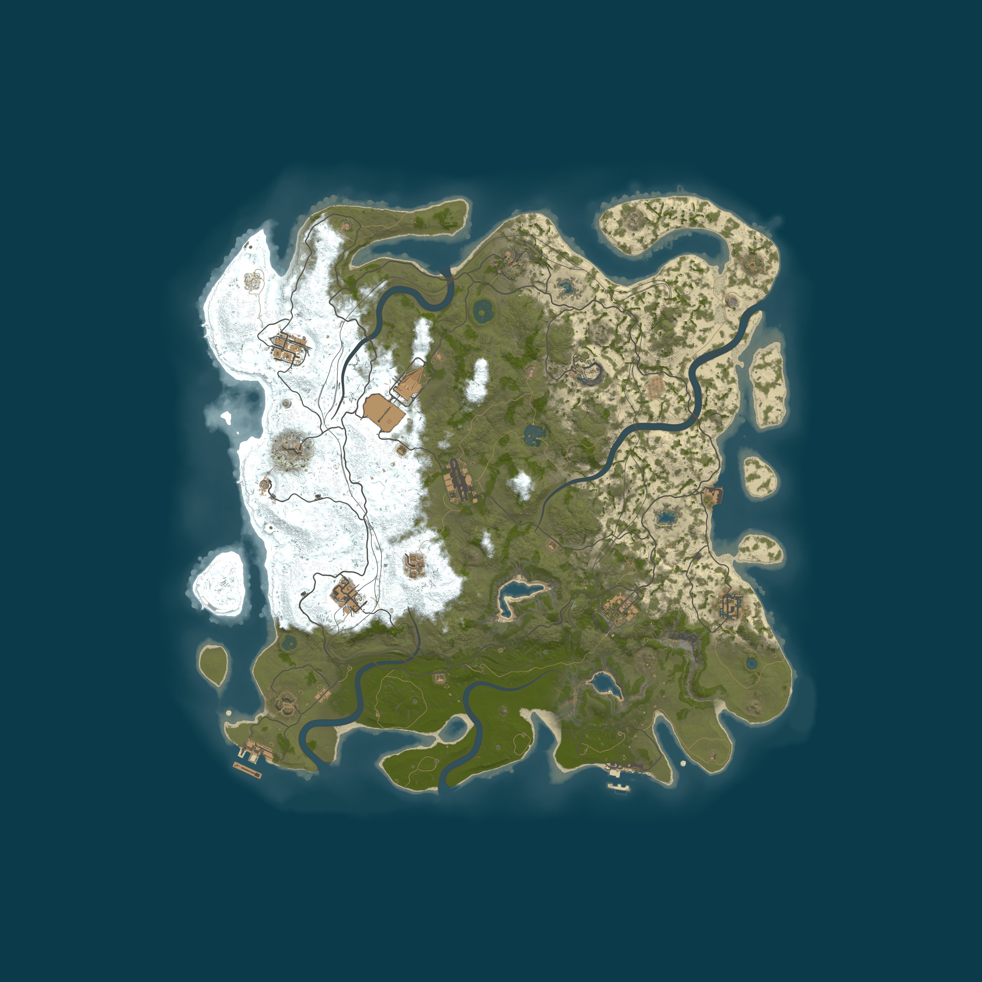 Map for Brutal Island