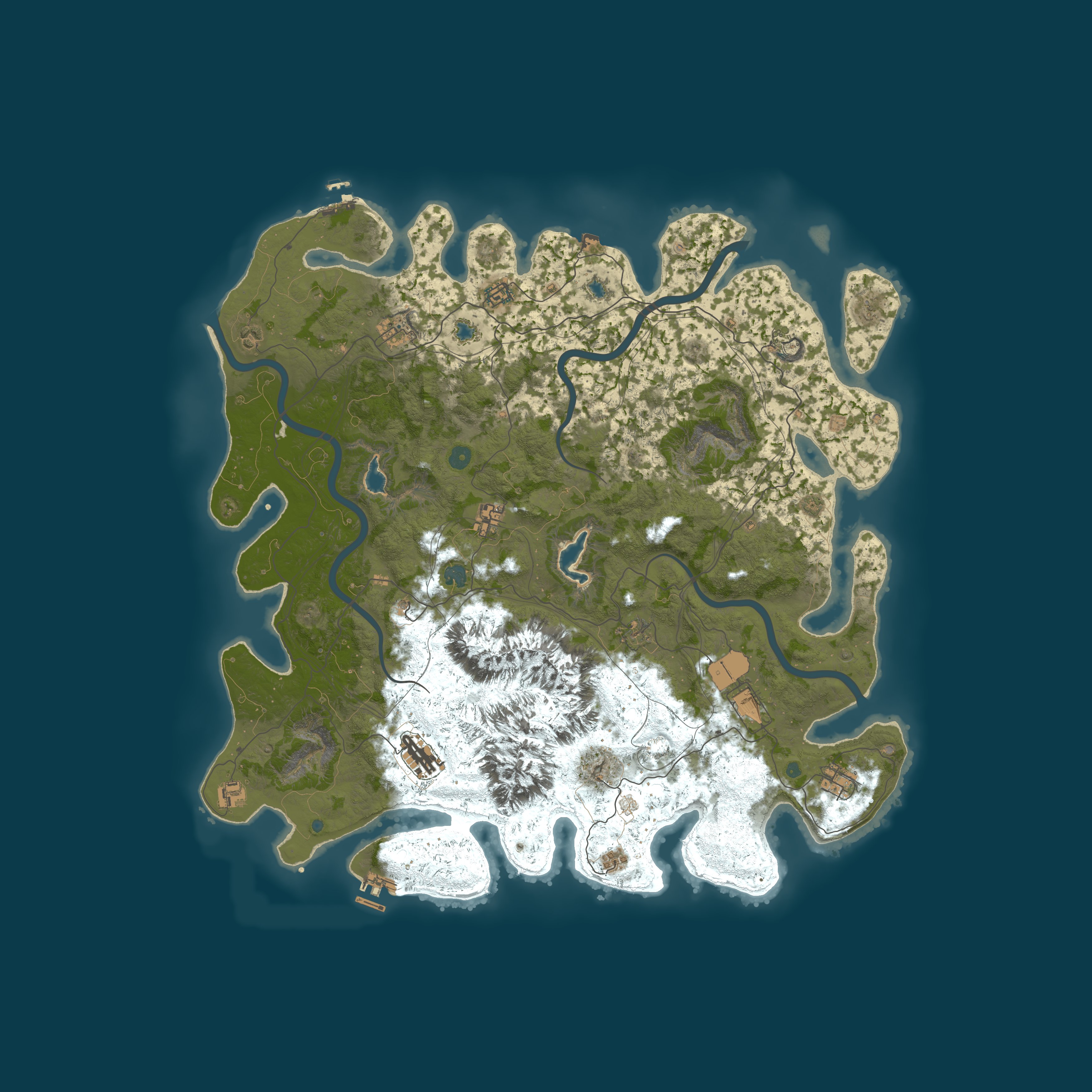 Map for [FR] GE-Rust|PVP|X2|Stack5x|Zombies|NpcLoot|Events|Dungeons