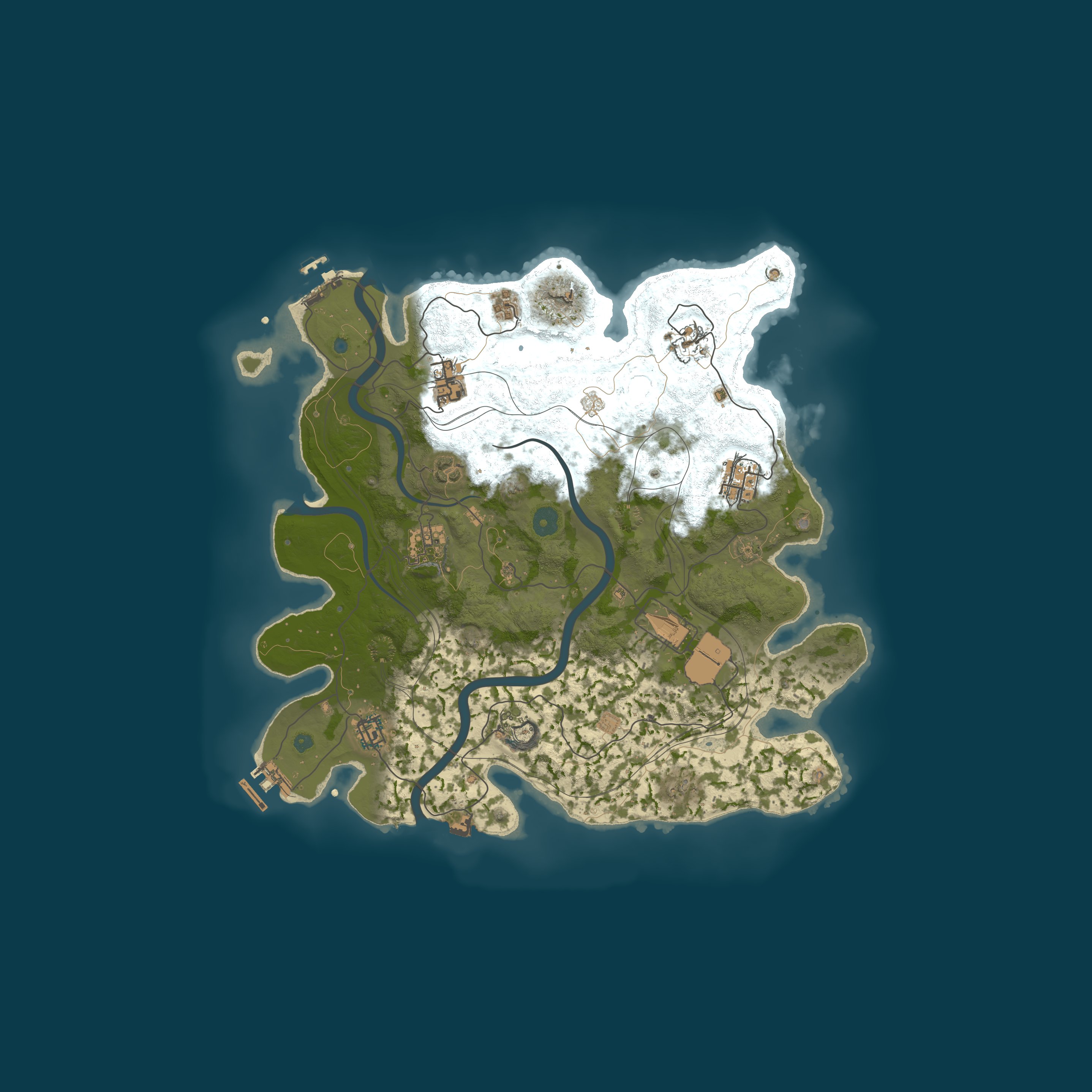 Map for TIRust Chill Solo/Duo/Trio/Quad PVE