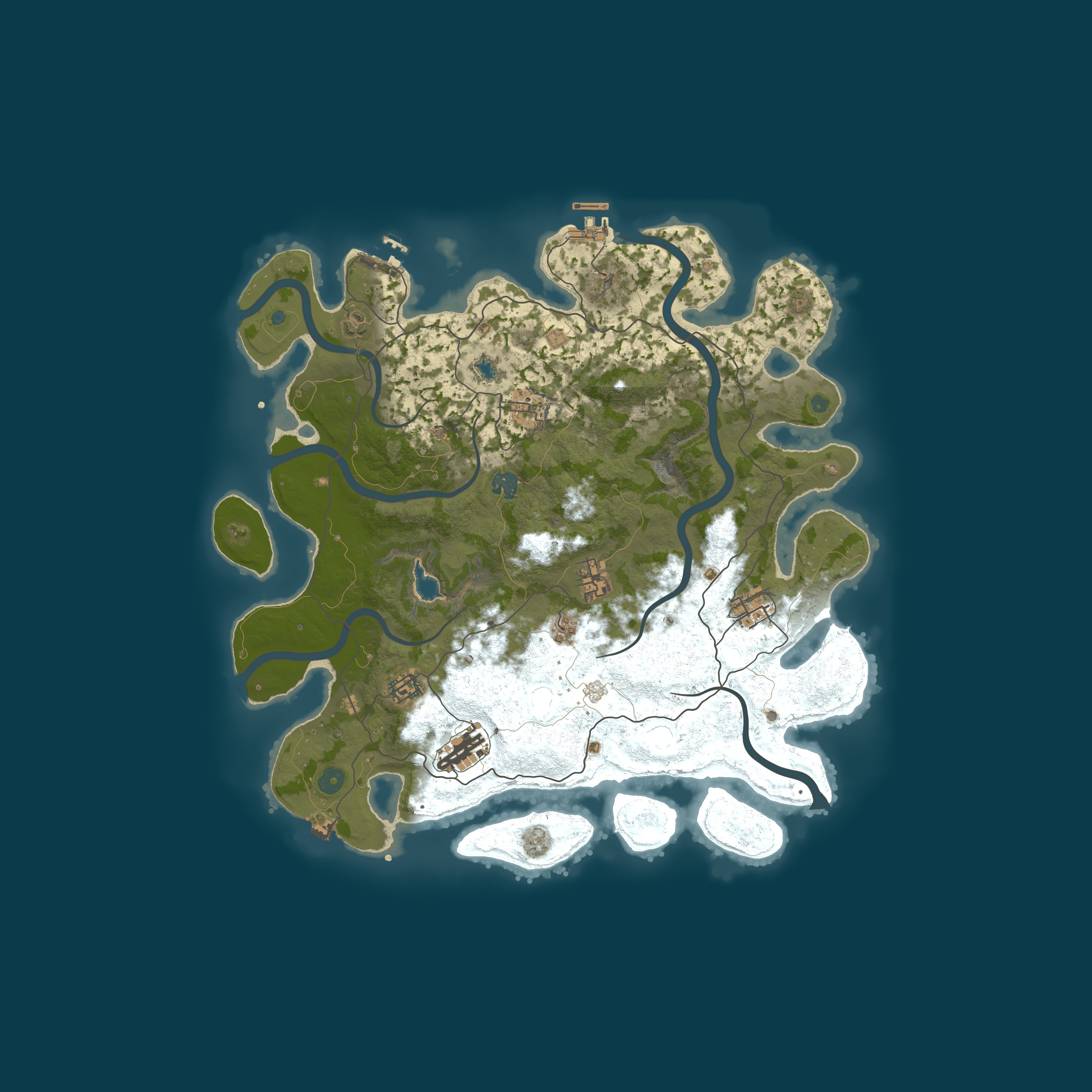 Map for Keegan's Rust Server