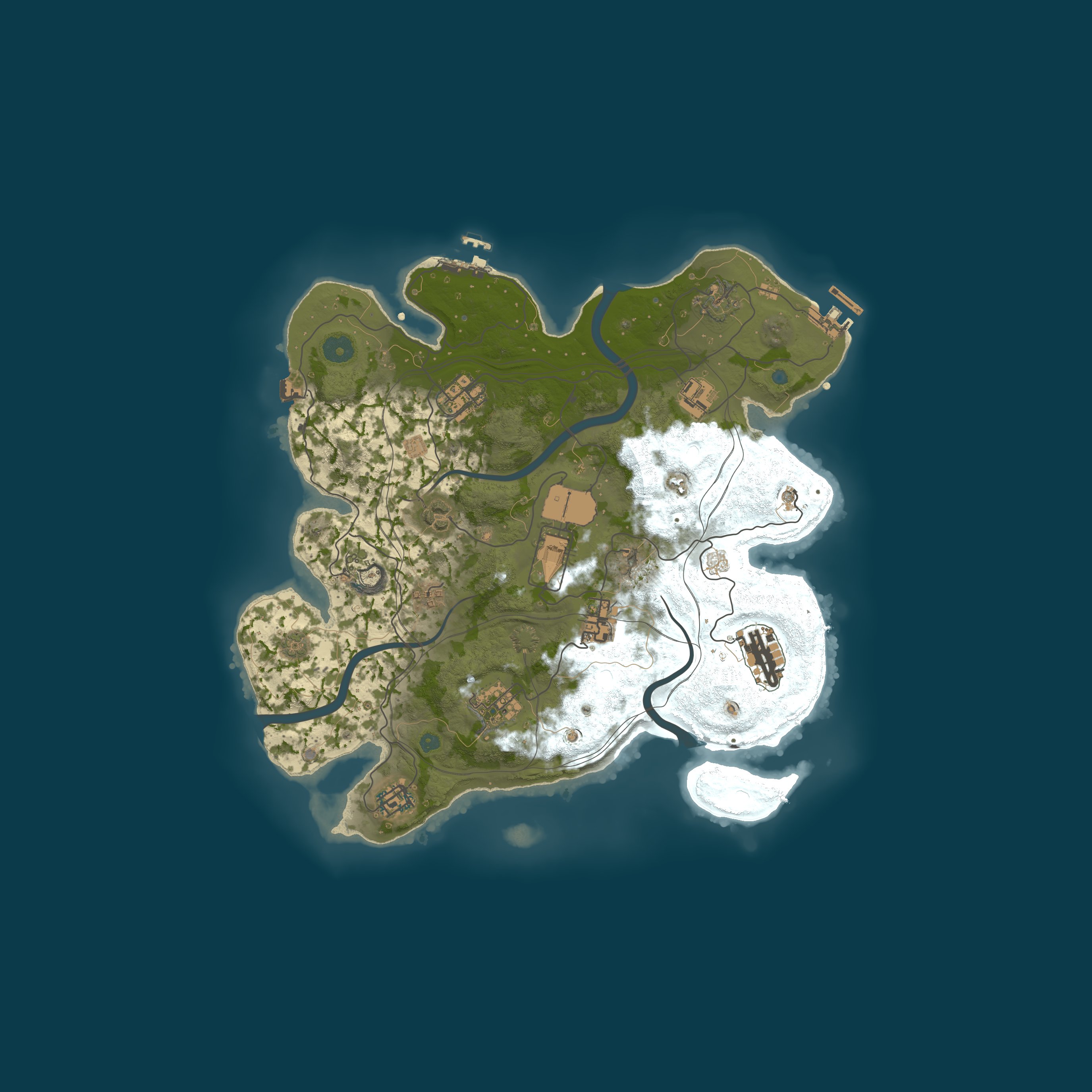 Custom Map, size 3500, seed 1