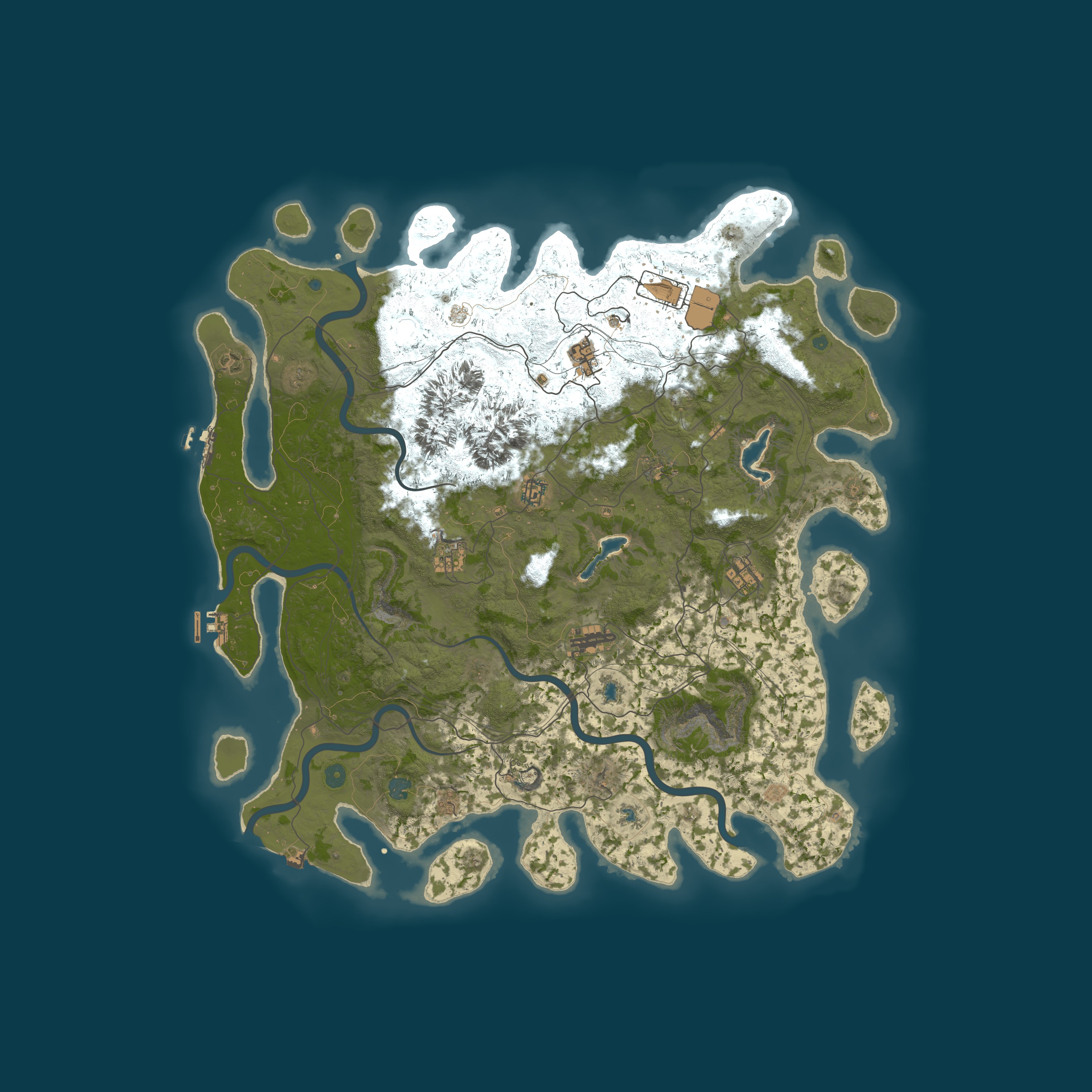 Map for [EU] Vanilla Rust 2x For Beginners MAX TRIO