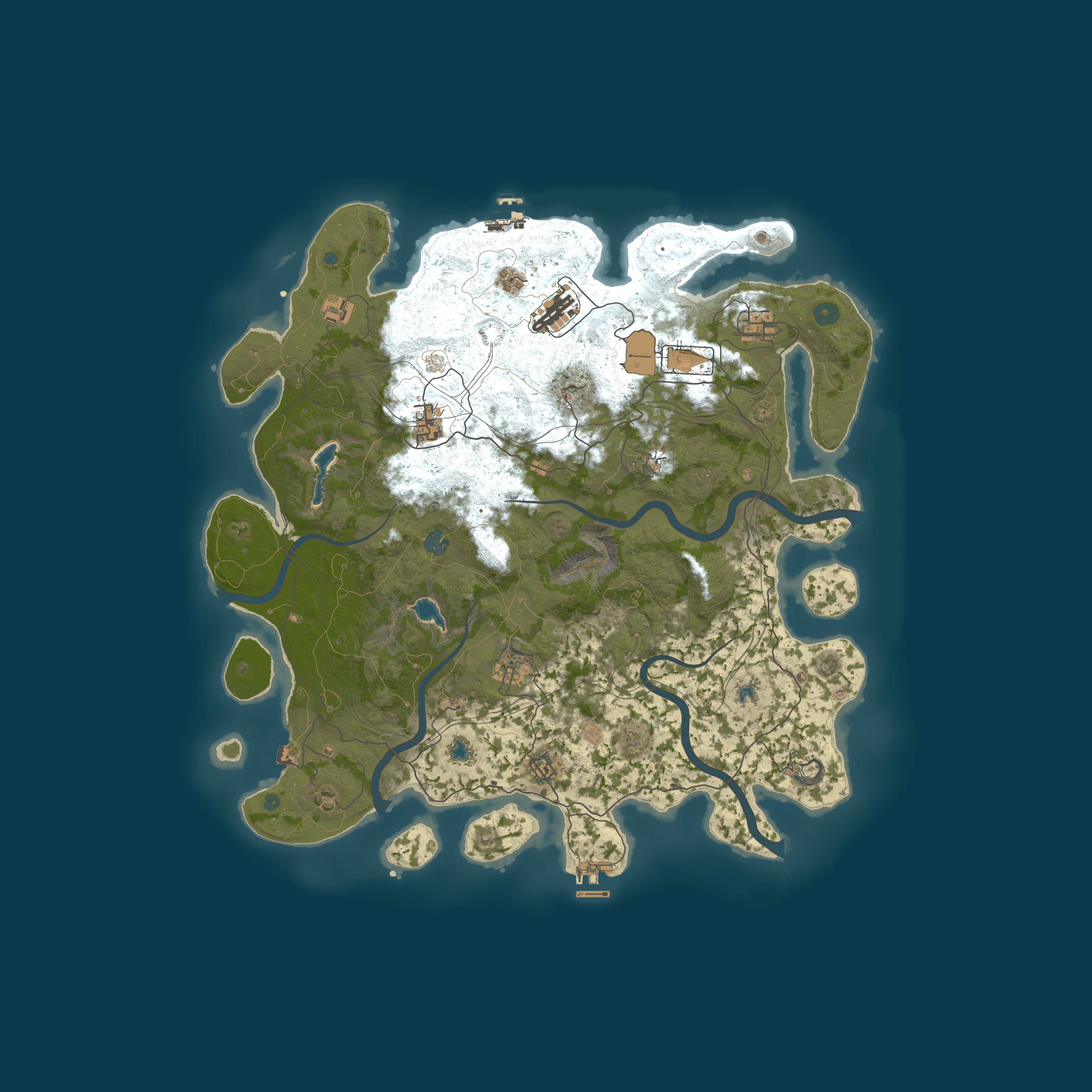 Map for RUSTOLA.com 5x | Long | PVP | NPC Events | Kits