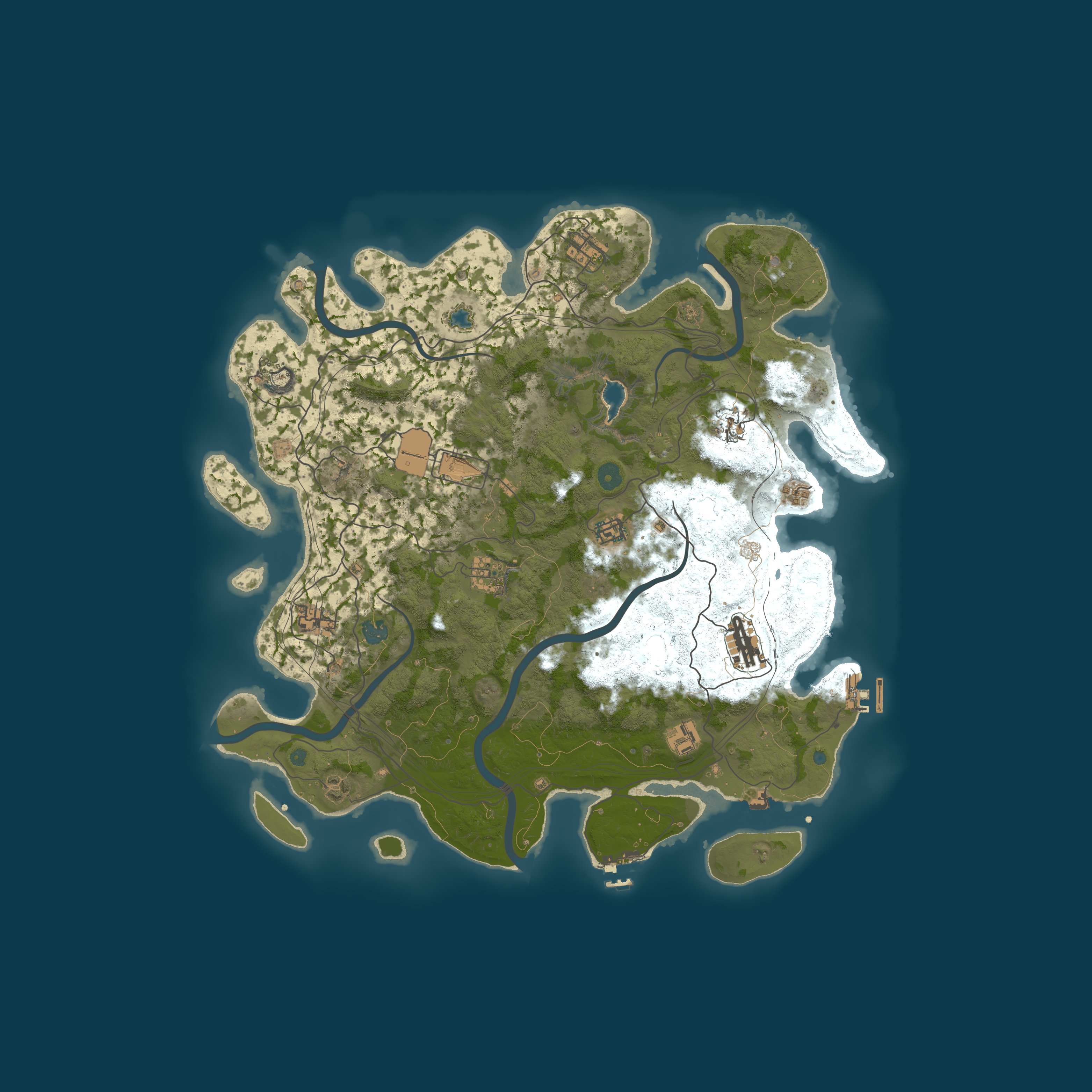 Map for LOST RUST PVE