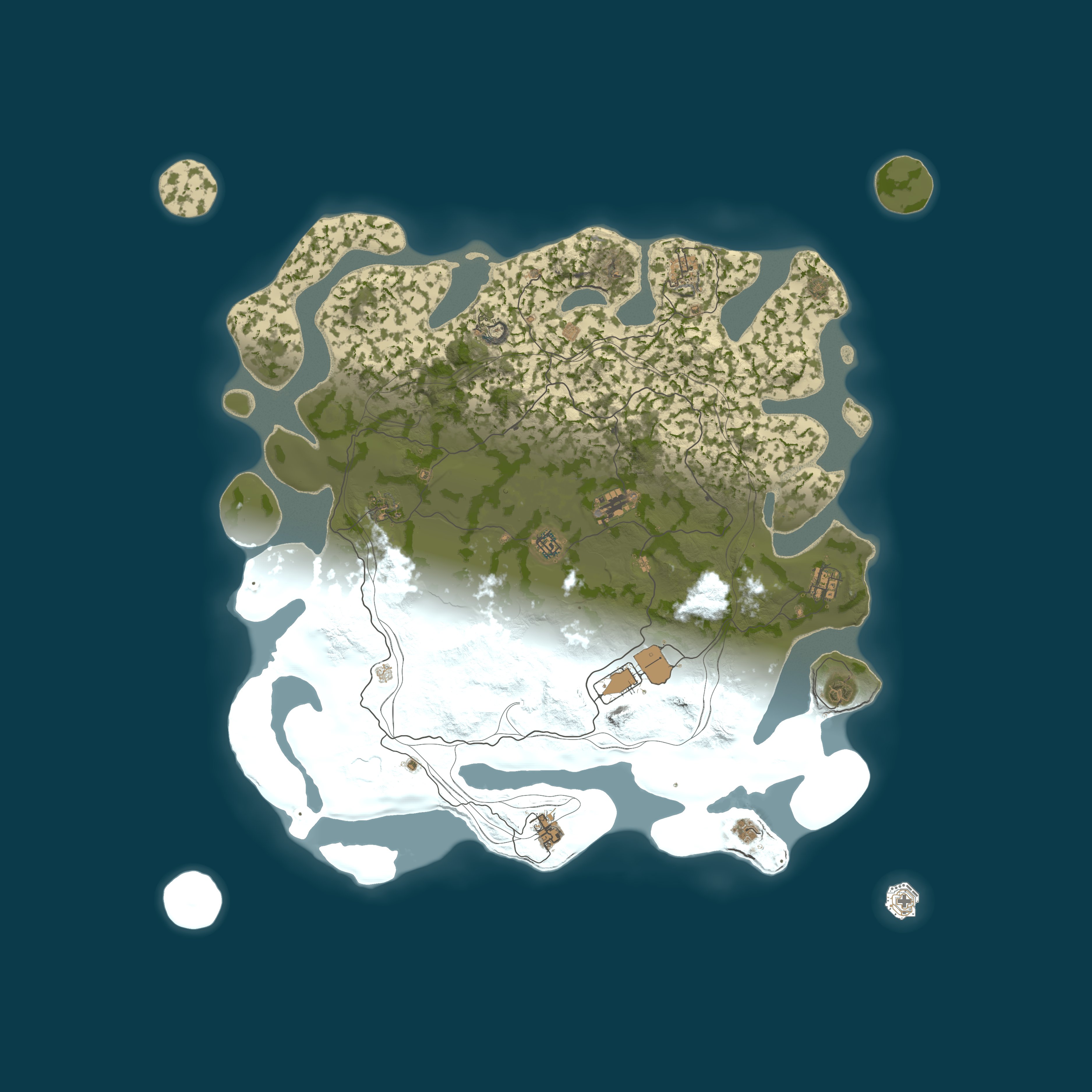 Procedural Map, size 5500, seed 1