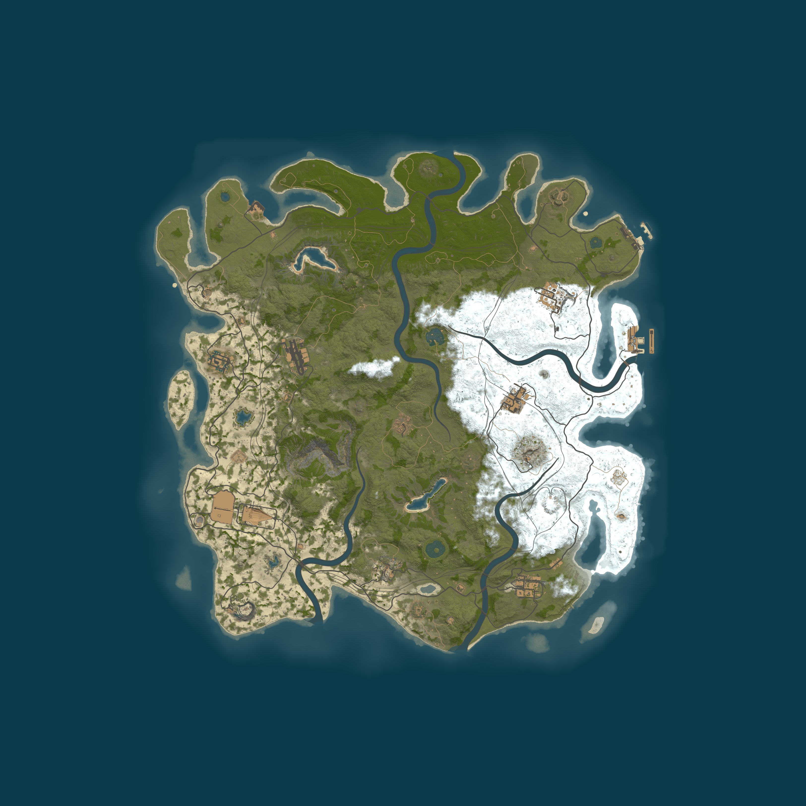 Map for [NA] Phoenix - PVE |NO RAIDING|NO BP WIPE|RAIDABLEBASES|10%UPKE