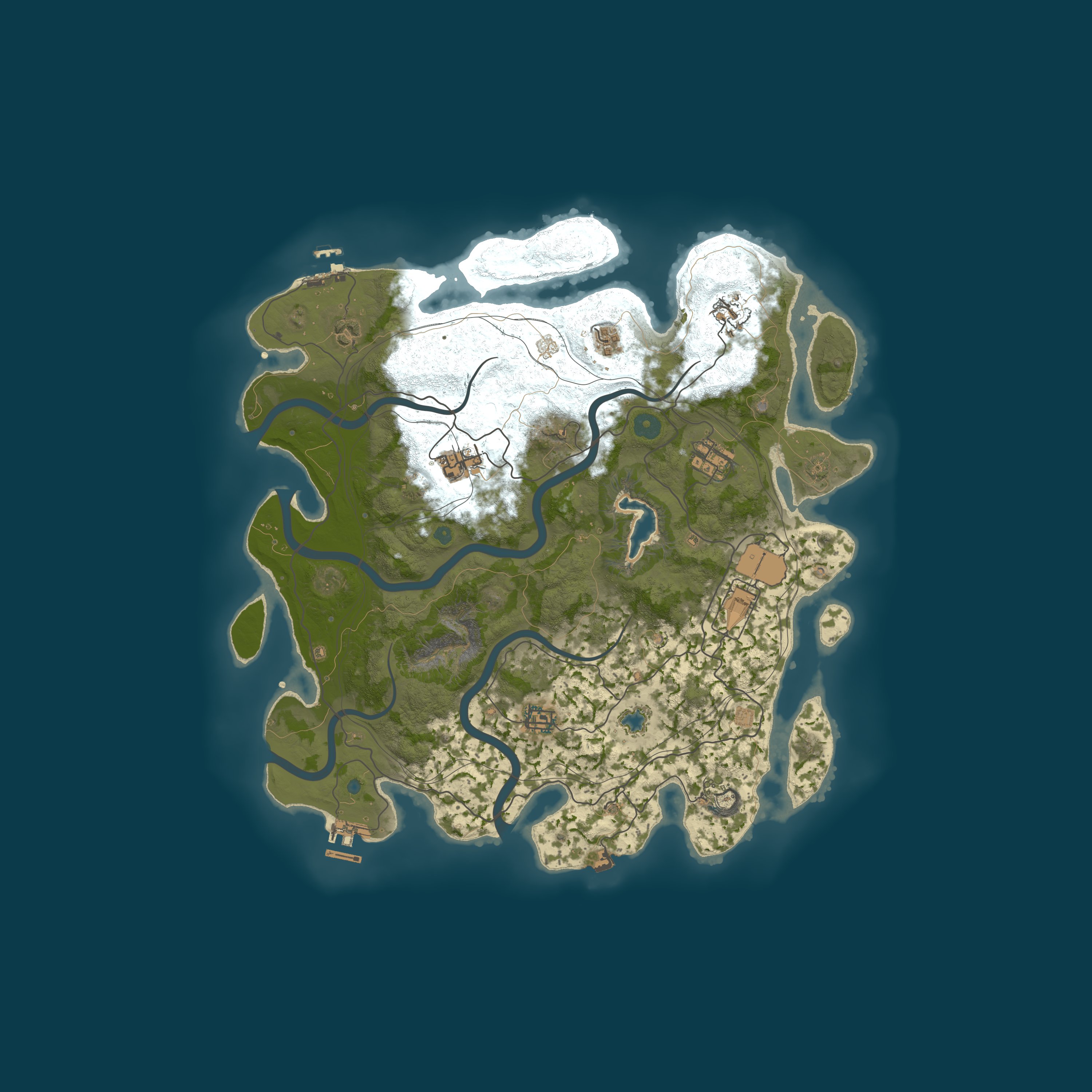 Map for Chill Rust | Solo/Duo | No KOS/Raid | NOOB FRIENDLY