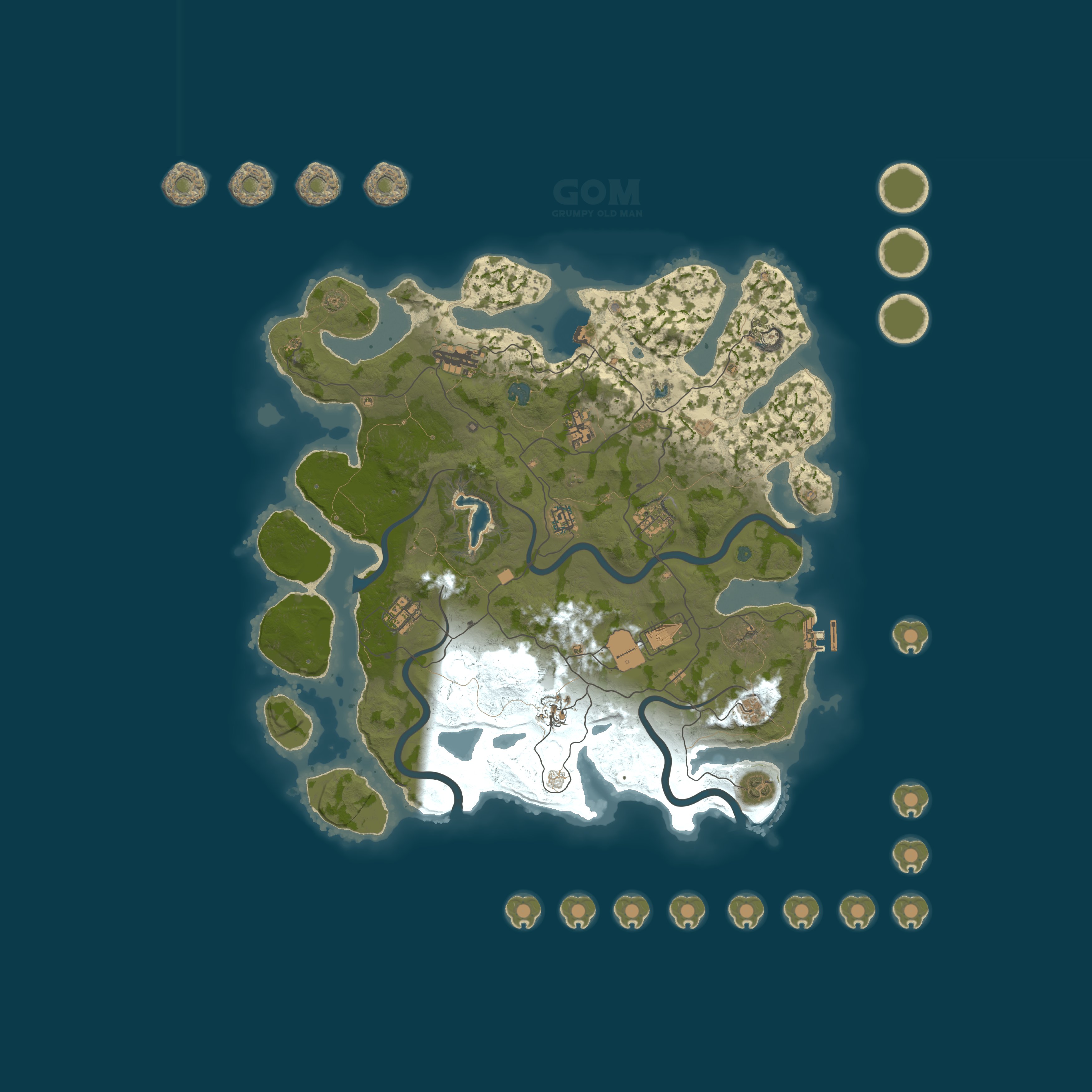 Map for EU GOM 25x PVE Grumpy Old Man |Kits|Skins|BackPack|Shop|Raidabl