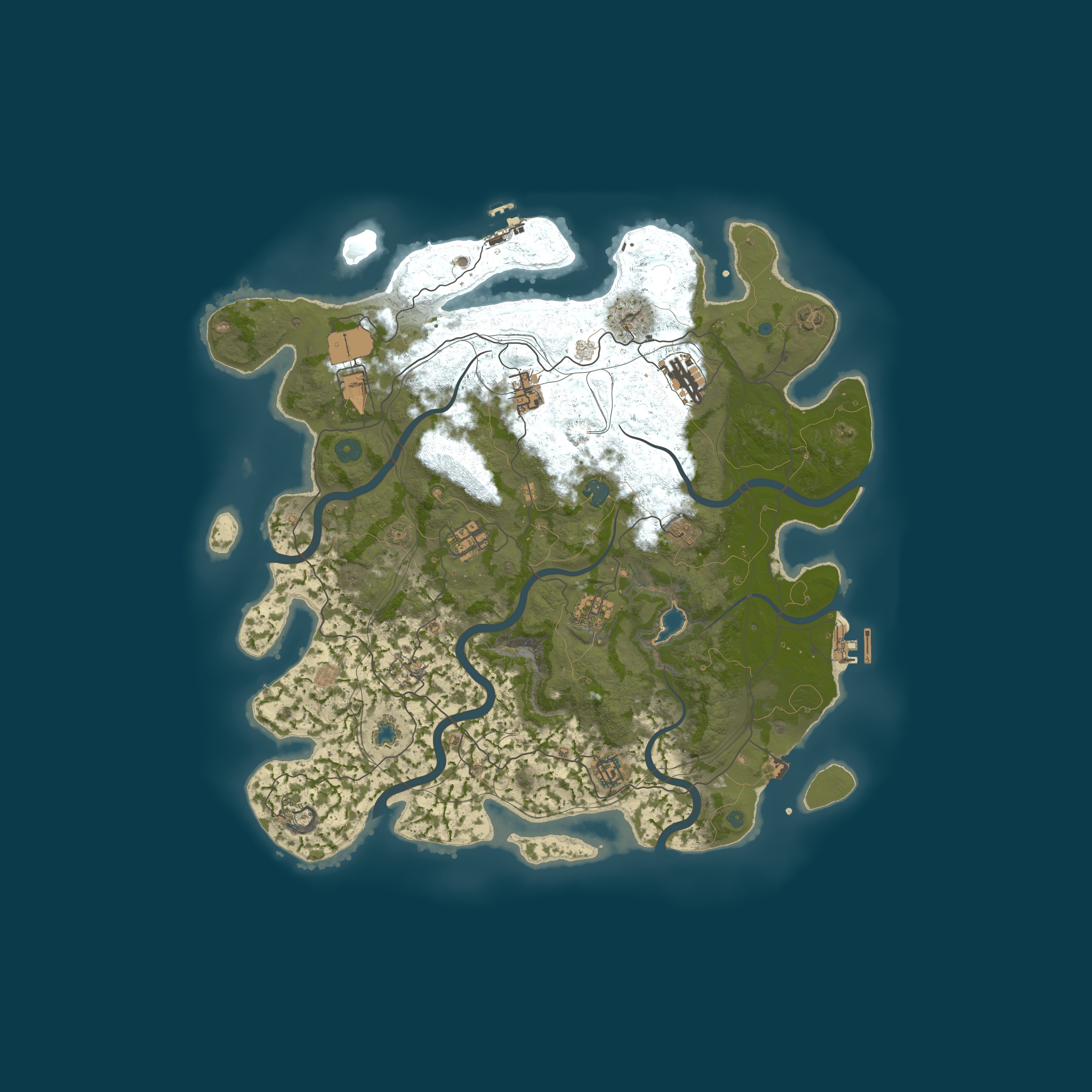 Map for Rust Beginner - PVE Only - 25% Decay