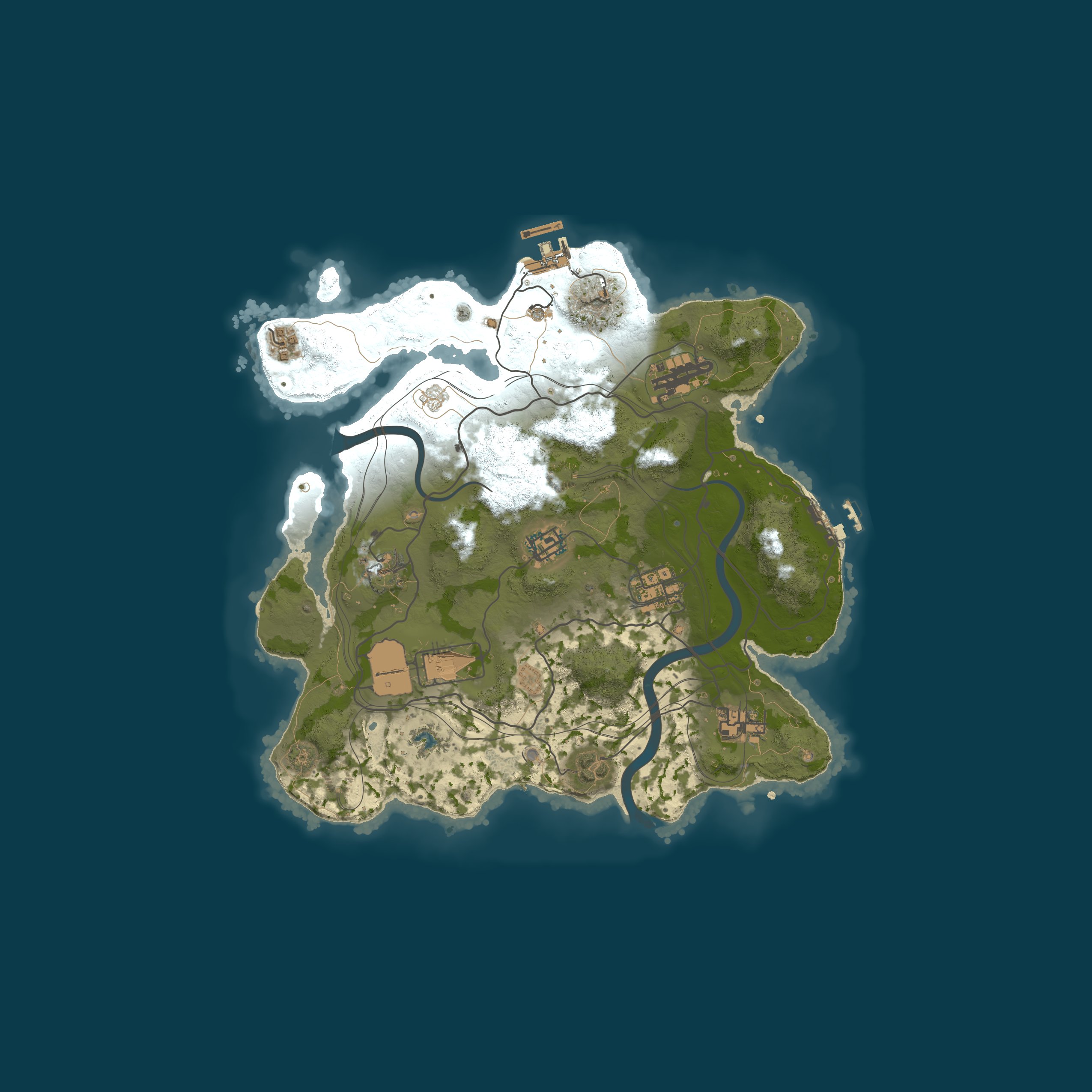 Custom Map, size 3100, seed 35346357
