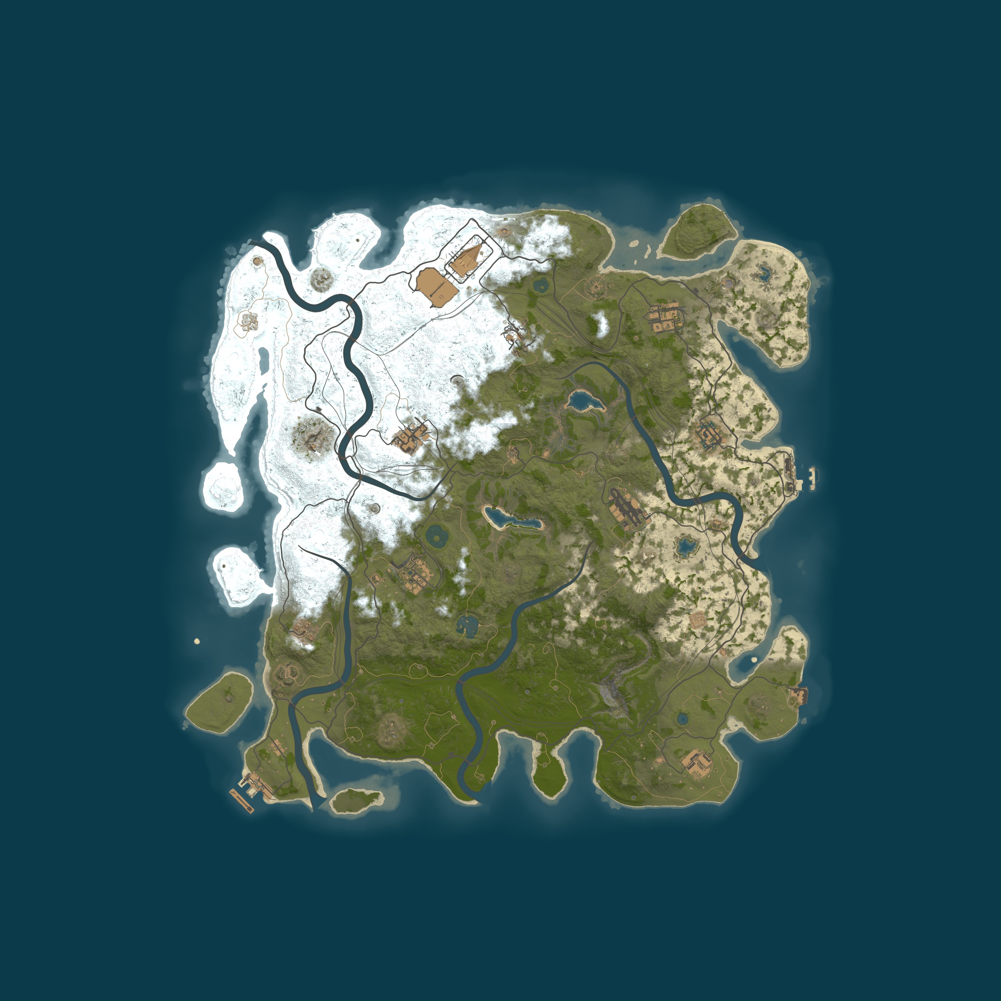 Procedural Map, size 4500, seed 707837678