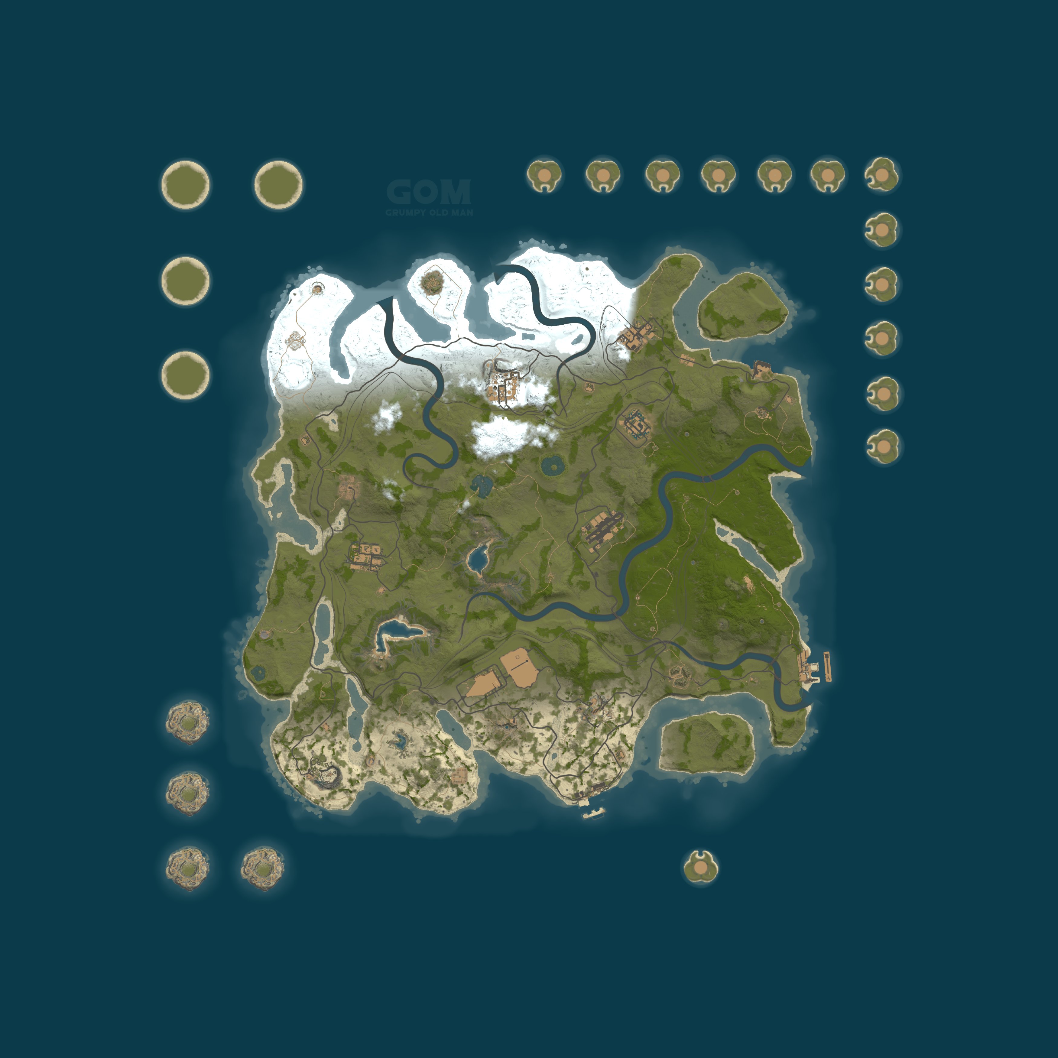 Map for GOM 5x PVE / With PURGE Grumpy Old Man |Kits|Skins|BackPack|Ant