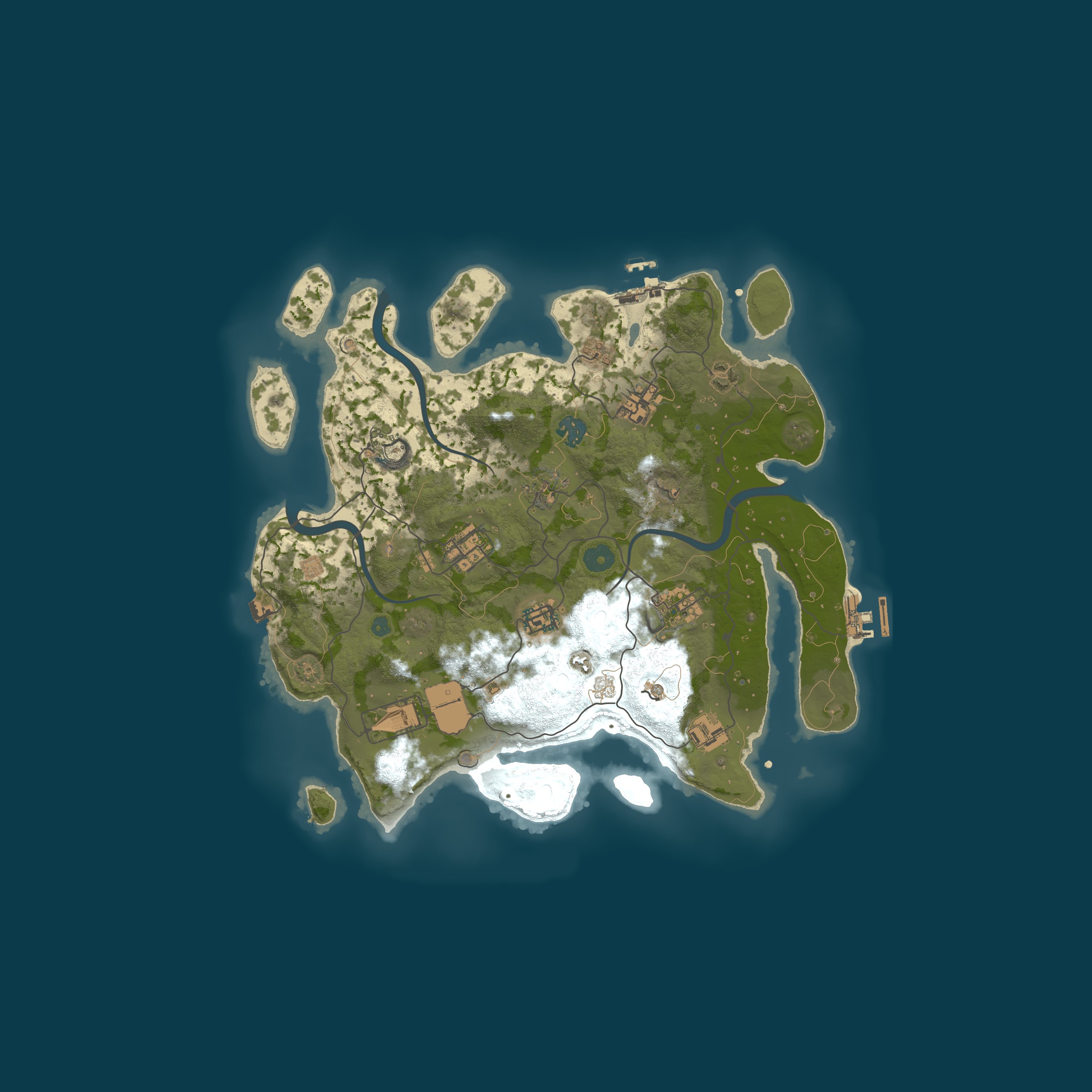 Procedural Map, size 3500, seed 21733791