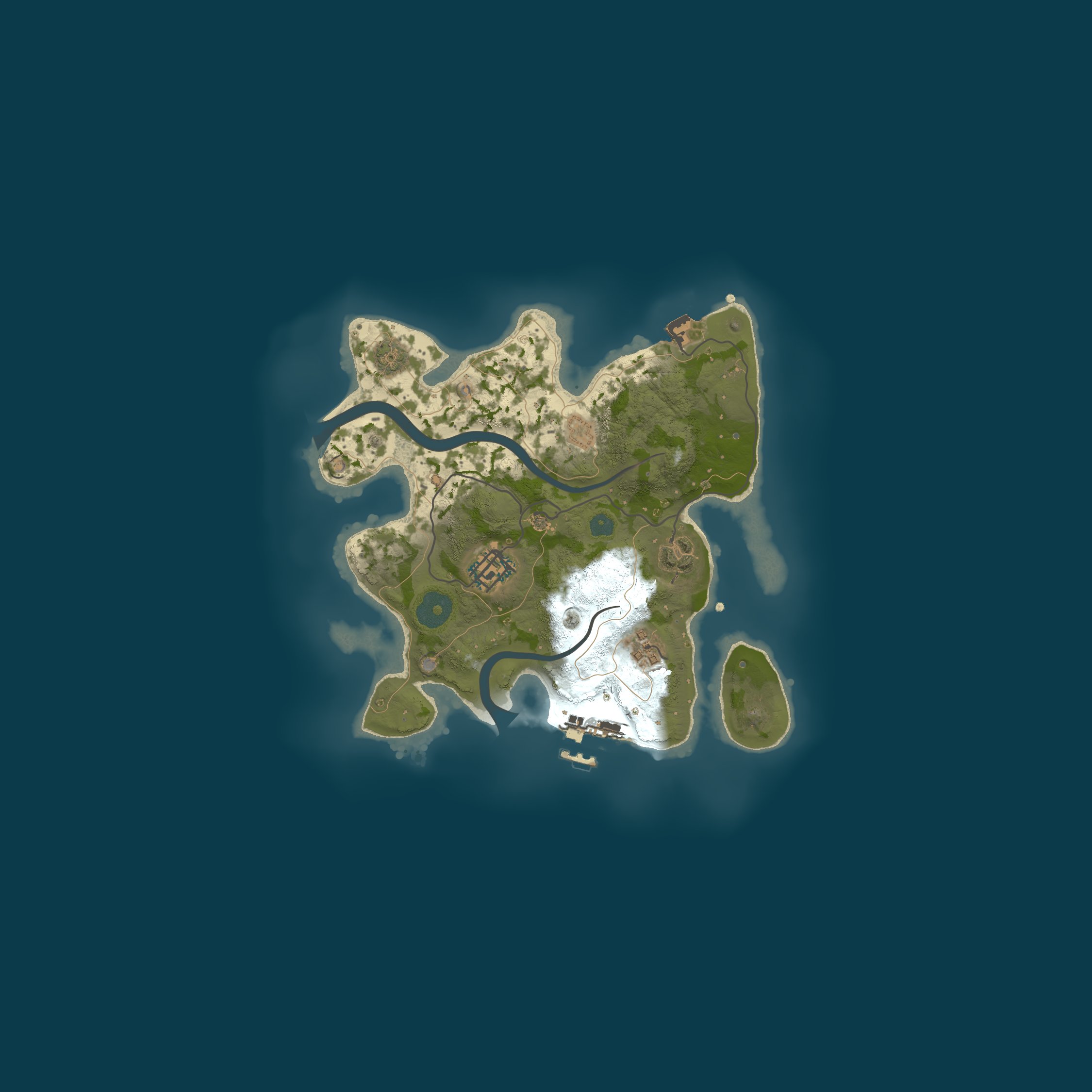 Map for A Shockbyte Rust Server