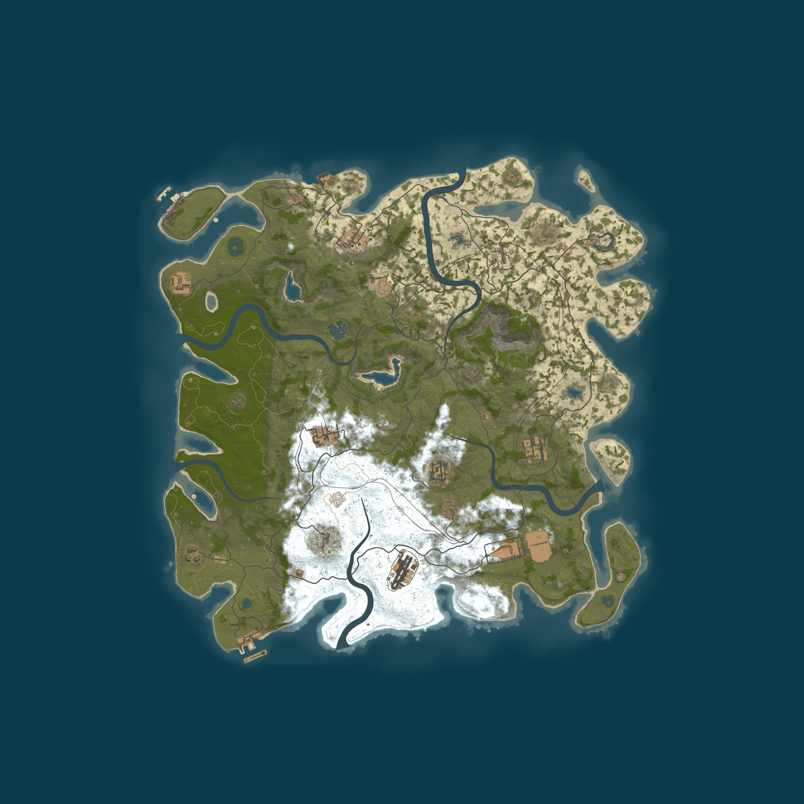 Procedural Map, size 4500, seed 703596067