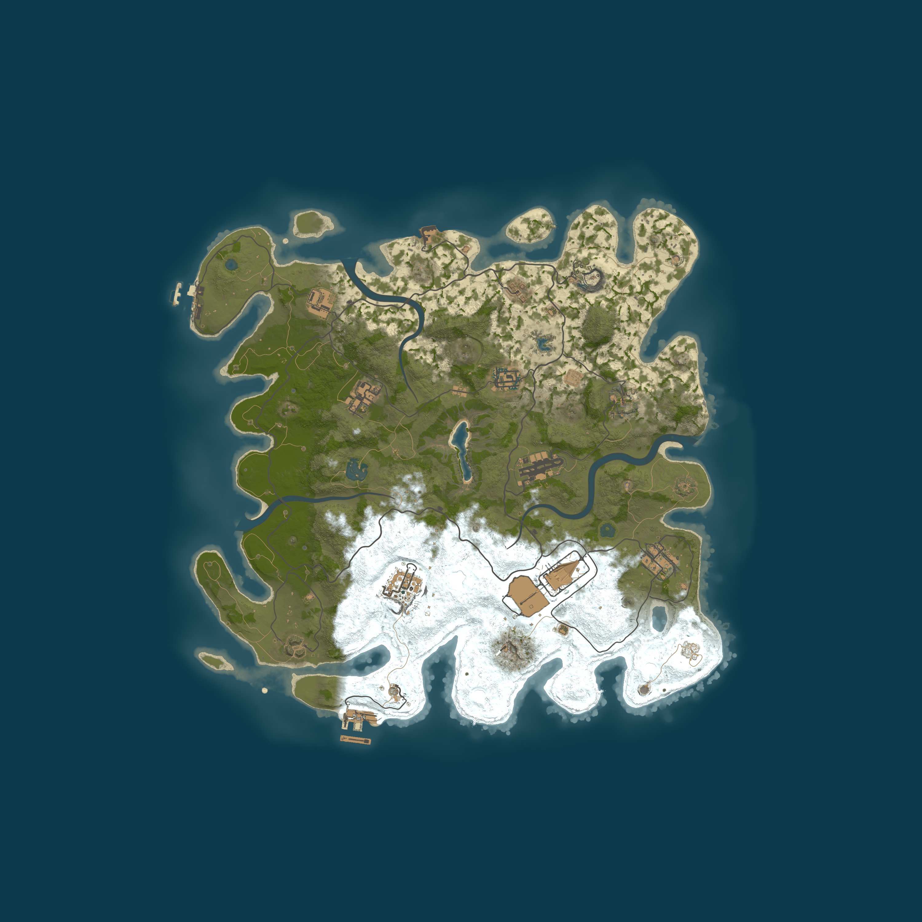 Procedural Map, size 4000, seed 24398200