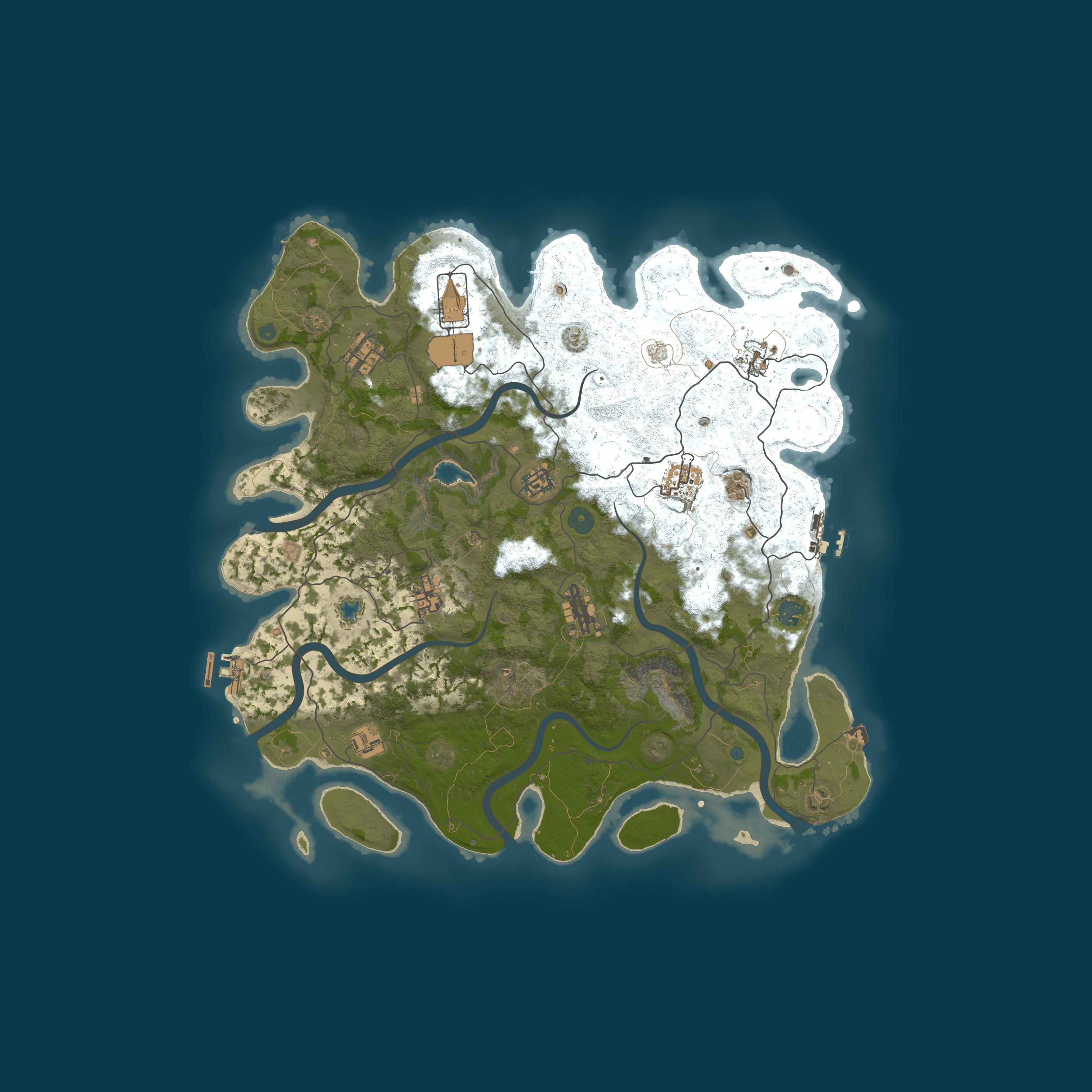 Map for Introvert's Sanctuary Island