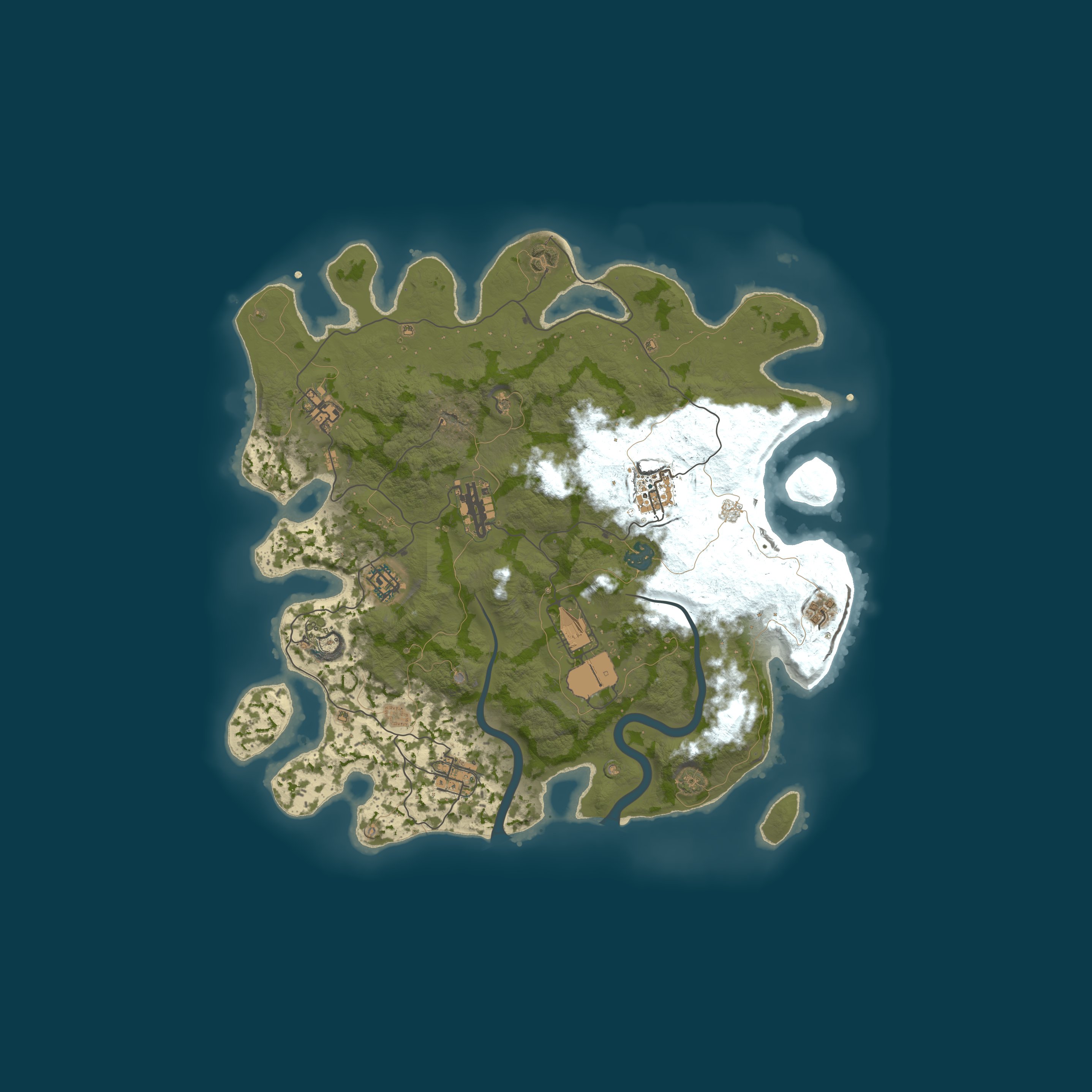 Custom Map, size 3750, seed 1337
