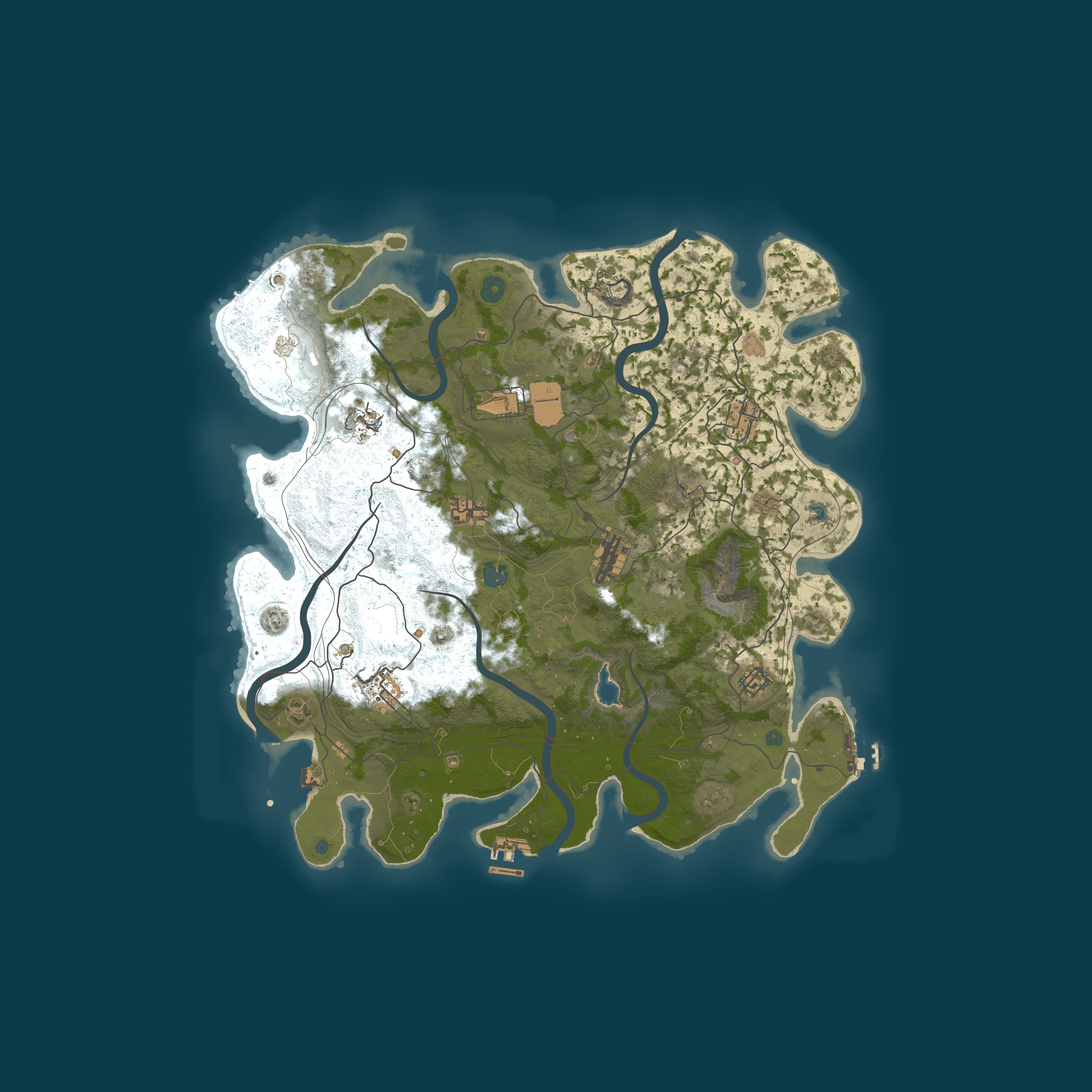 Map for EasyRust 2 | No Decay | Monthly