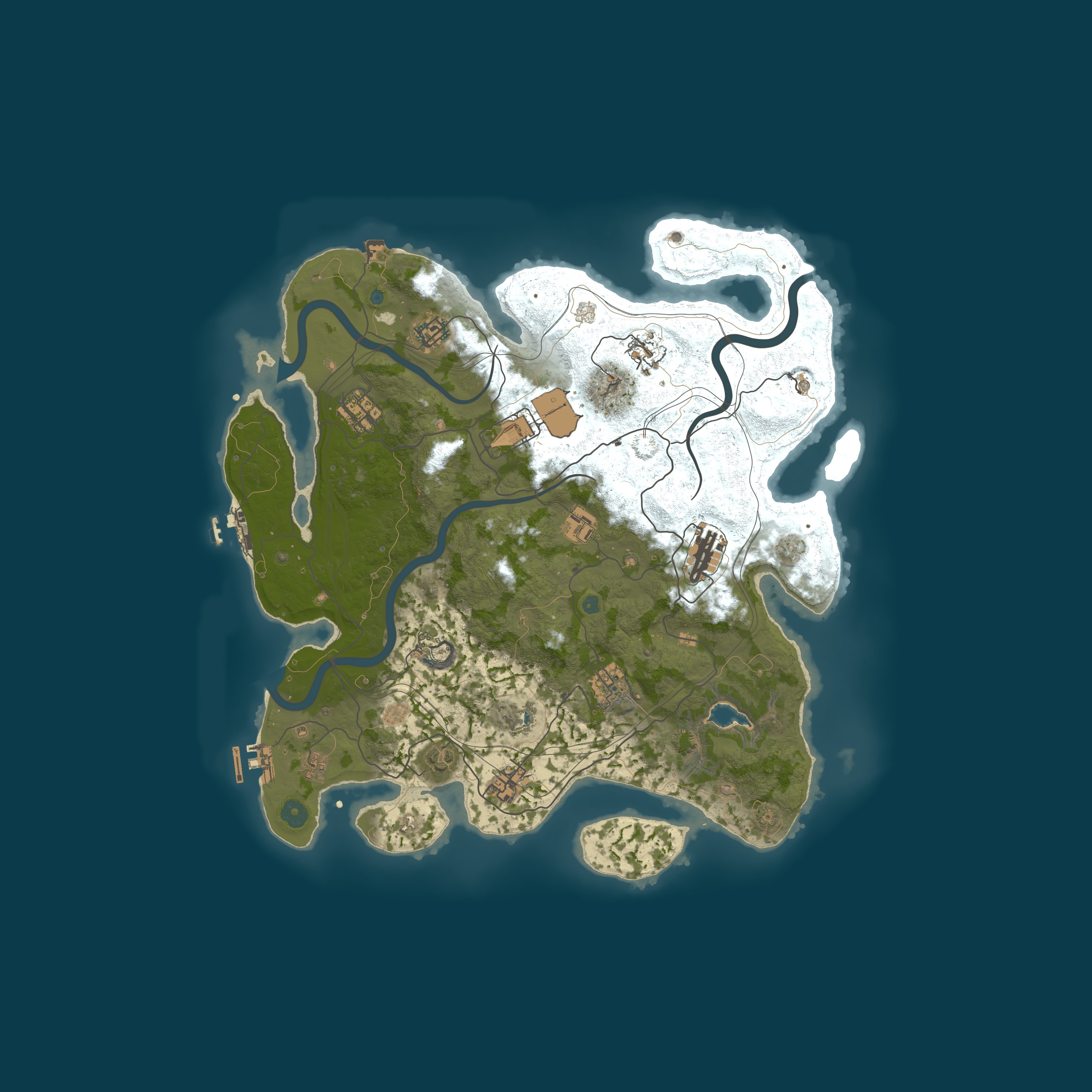 Custom Map, size 4000, seed 1337