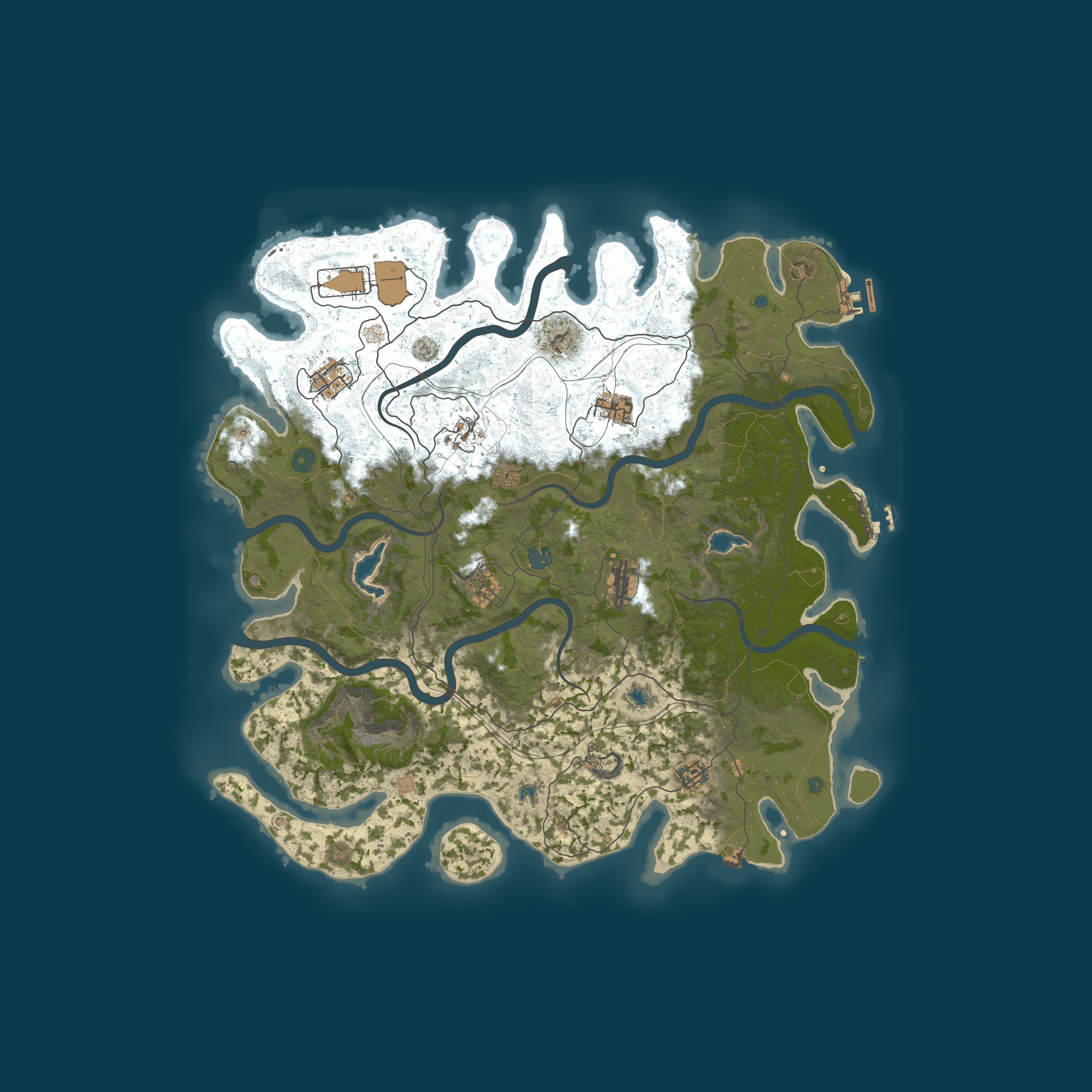 Map for Falkors Retreat |PVE|Raidable Bases|Skill Tree|