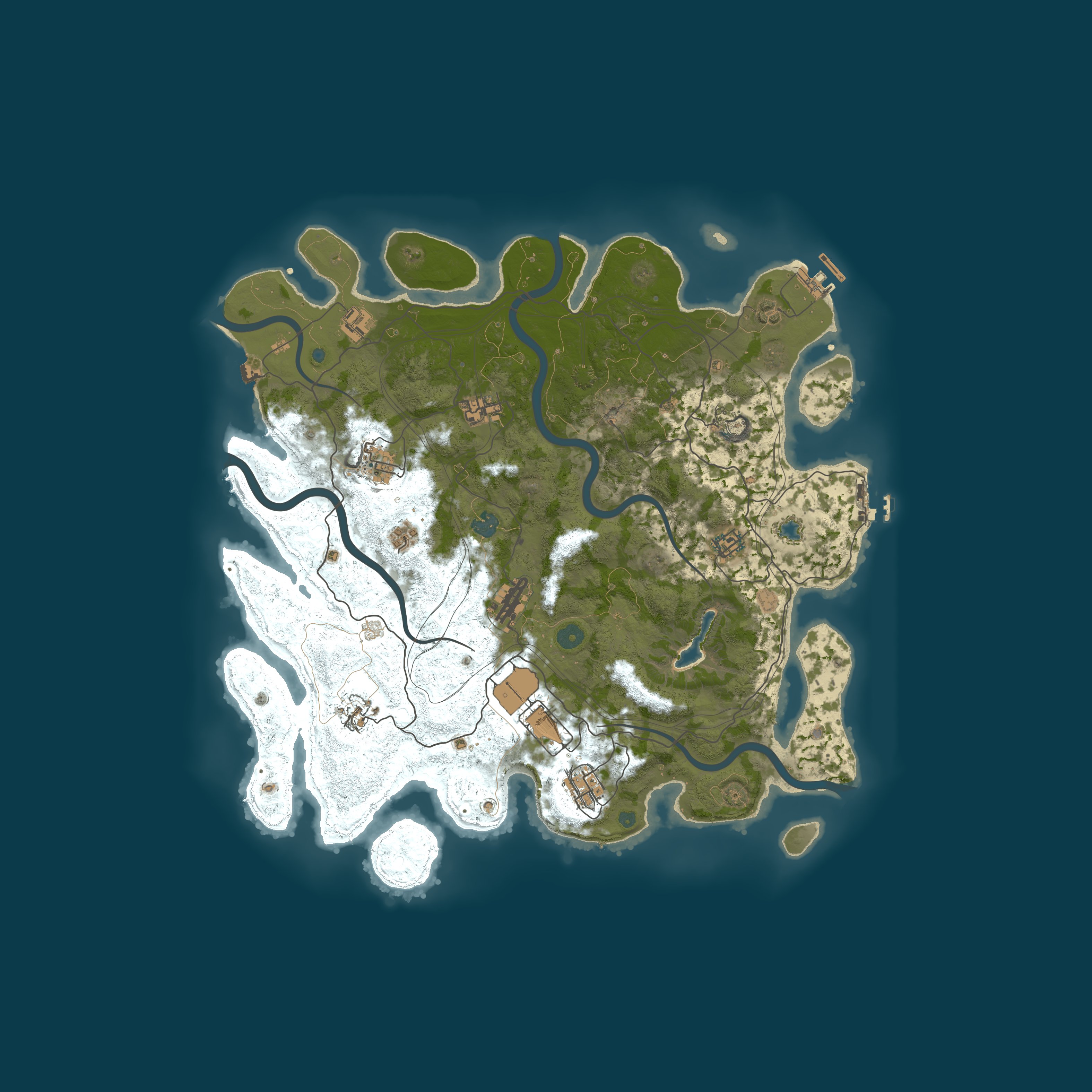 Procedural Map, size 4300, seed 895679600