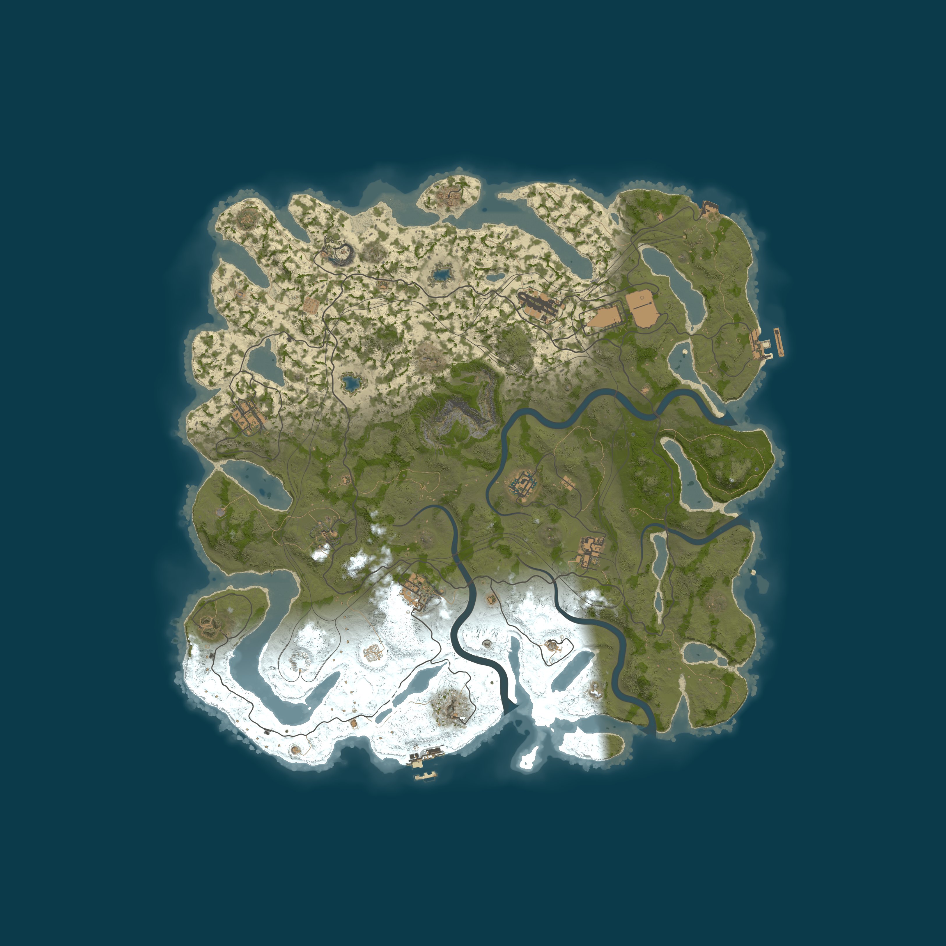Map for 3/21 RustyRemains 5X SOLO/DUO/TRIO SHOP/BP+/KITS Frontline