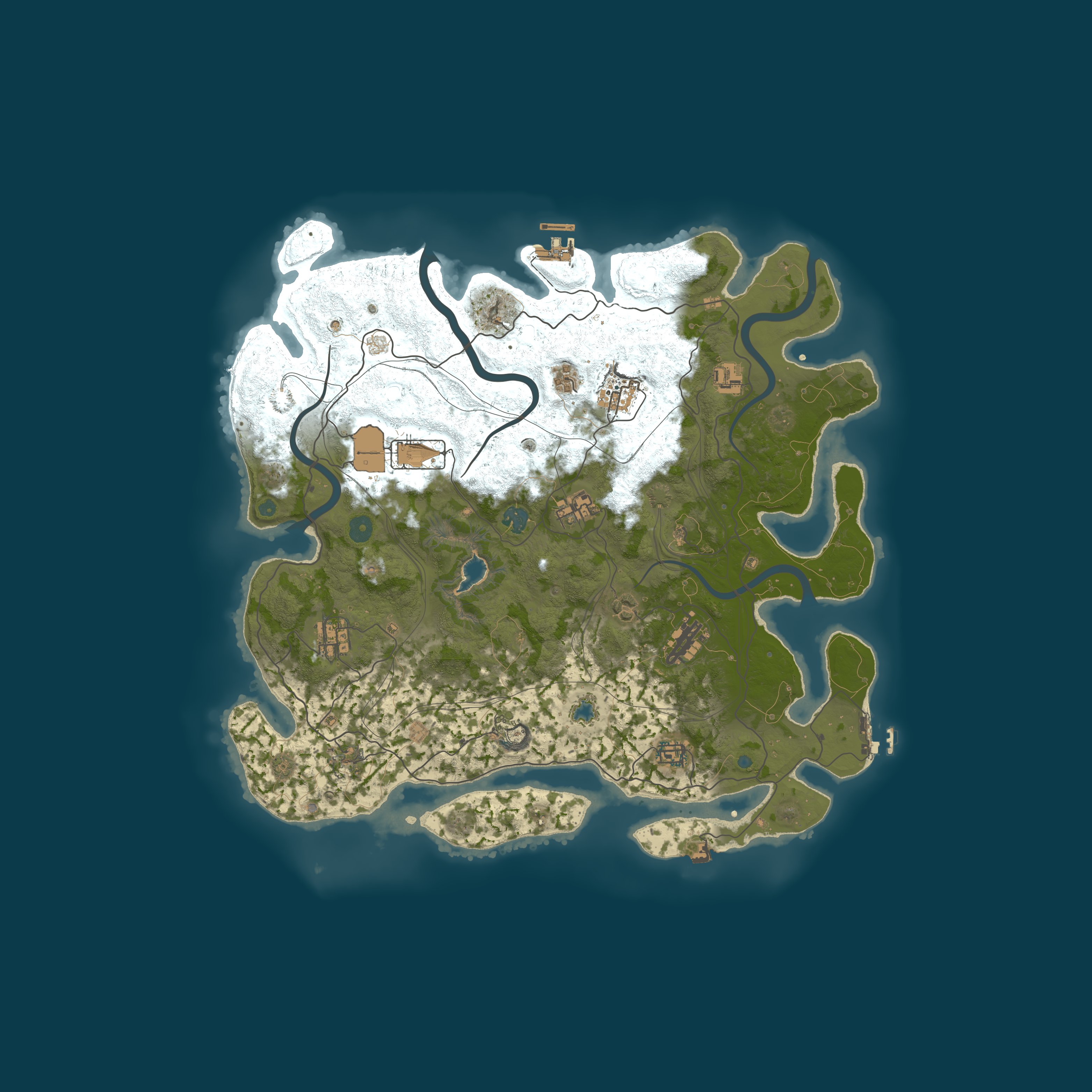 Procedural Map, size 4250, seed 1533202459