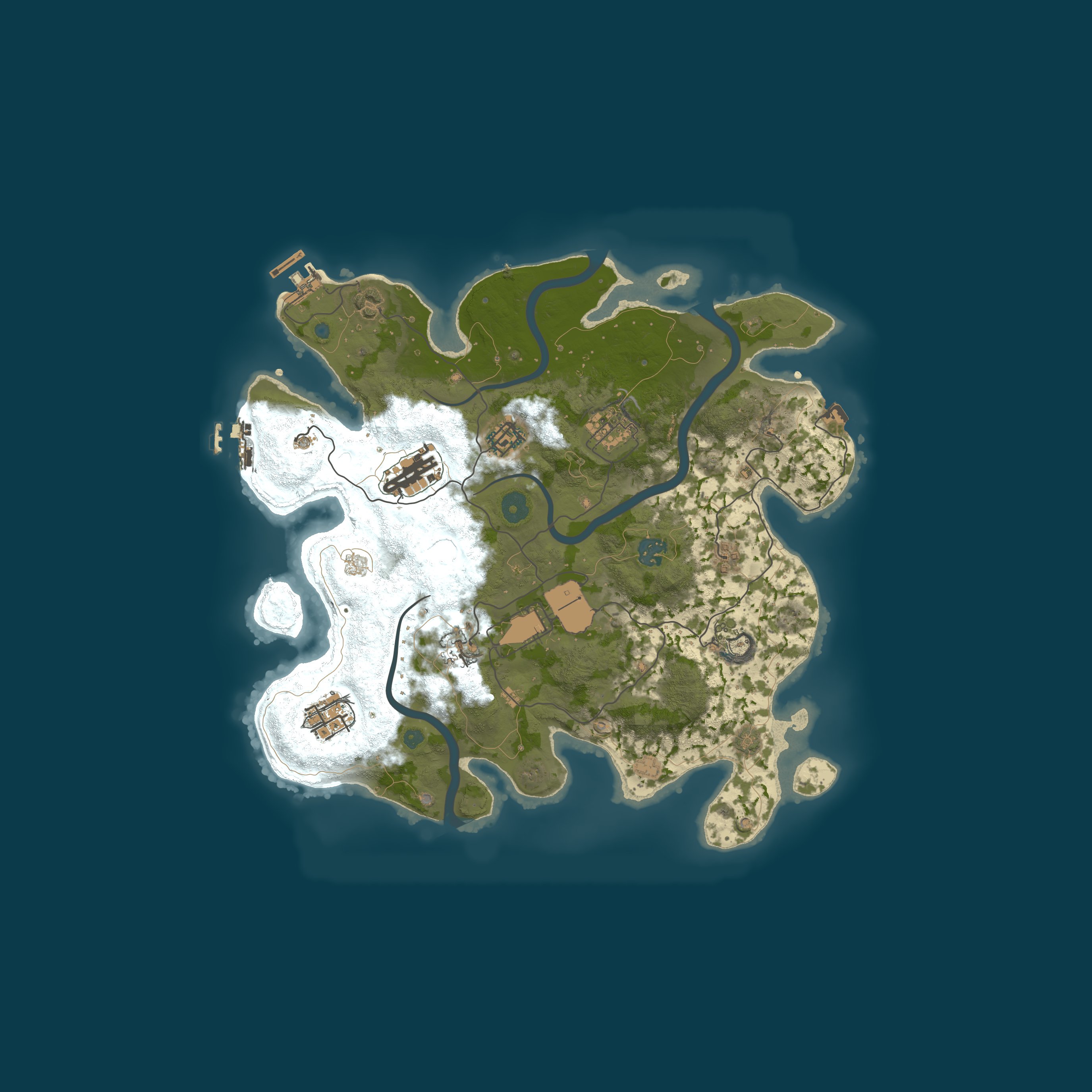 Map for LiQ Gaming |2X|Raidable Bases|No Offline Raid|PVP|