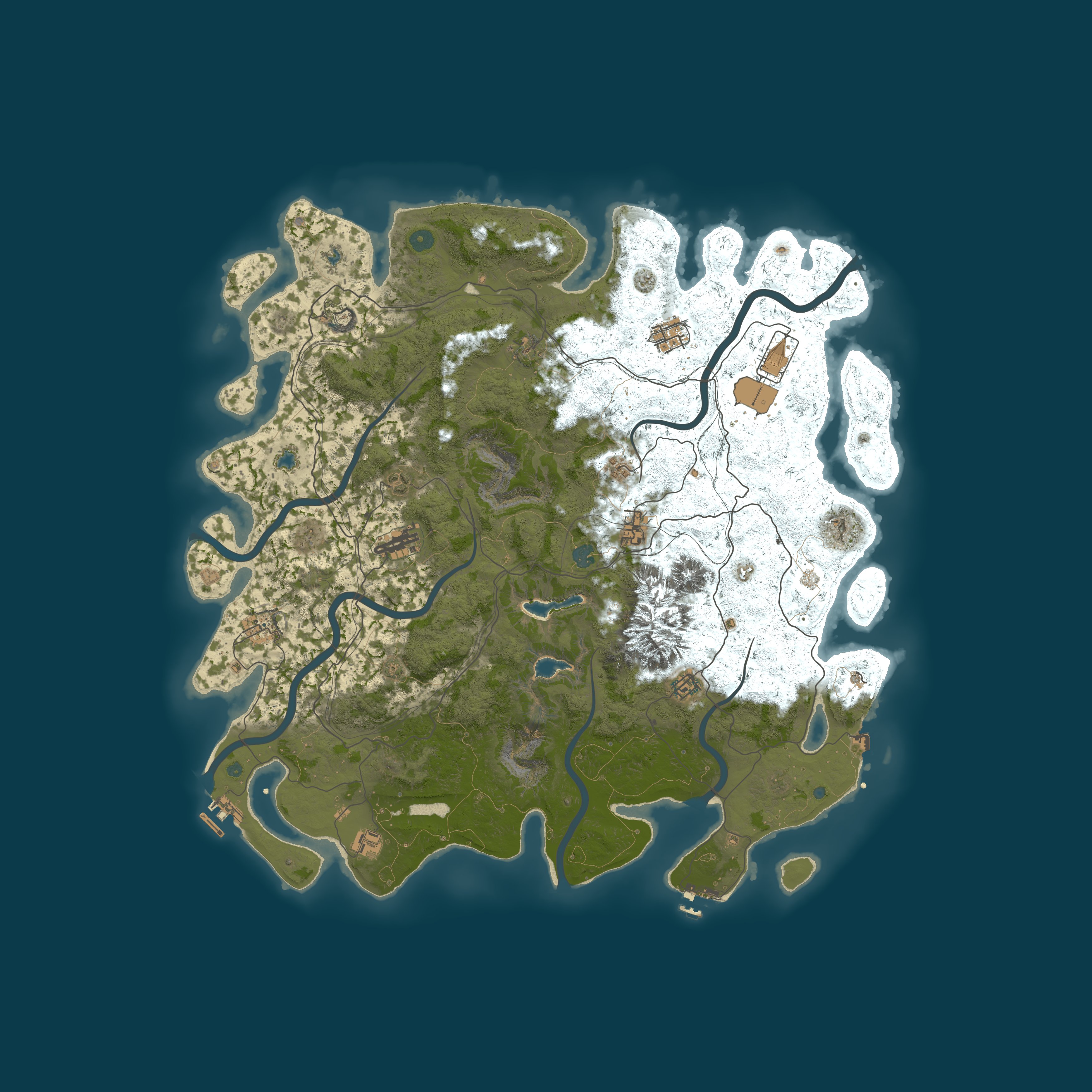 Procedural Map, size 5000, seed 1076518206