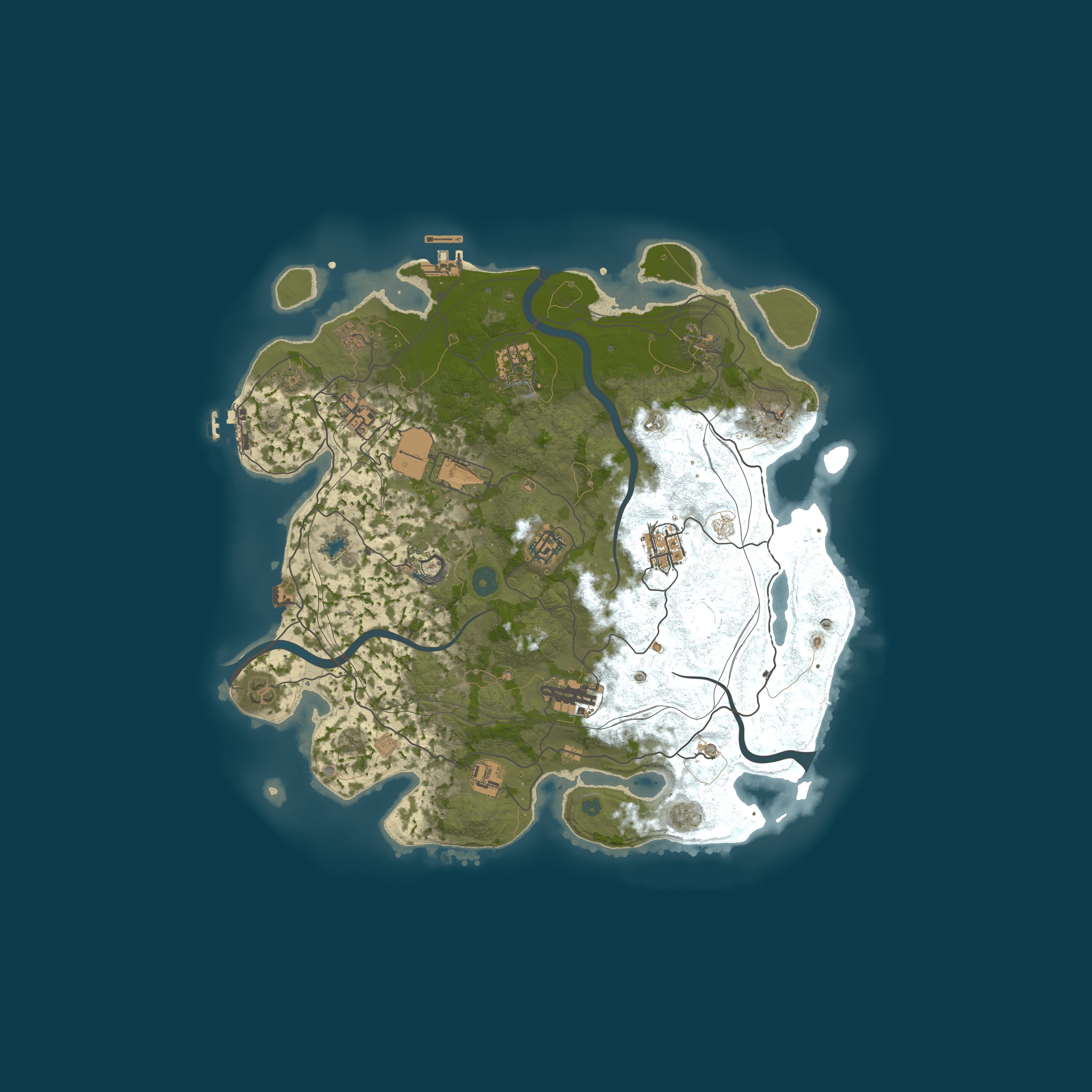 Custom Map, size 3750, seed 1337