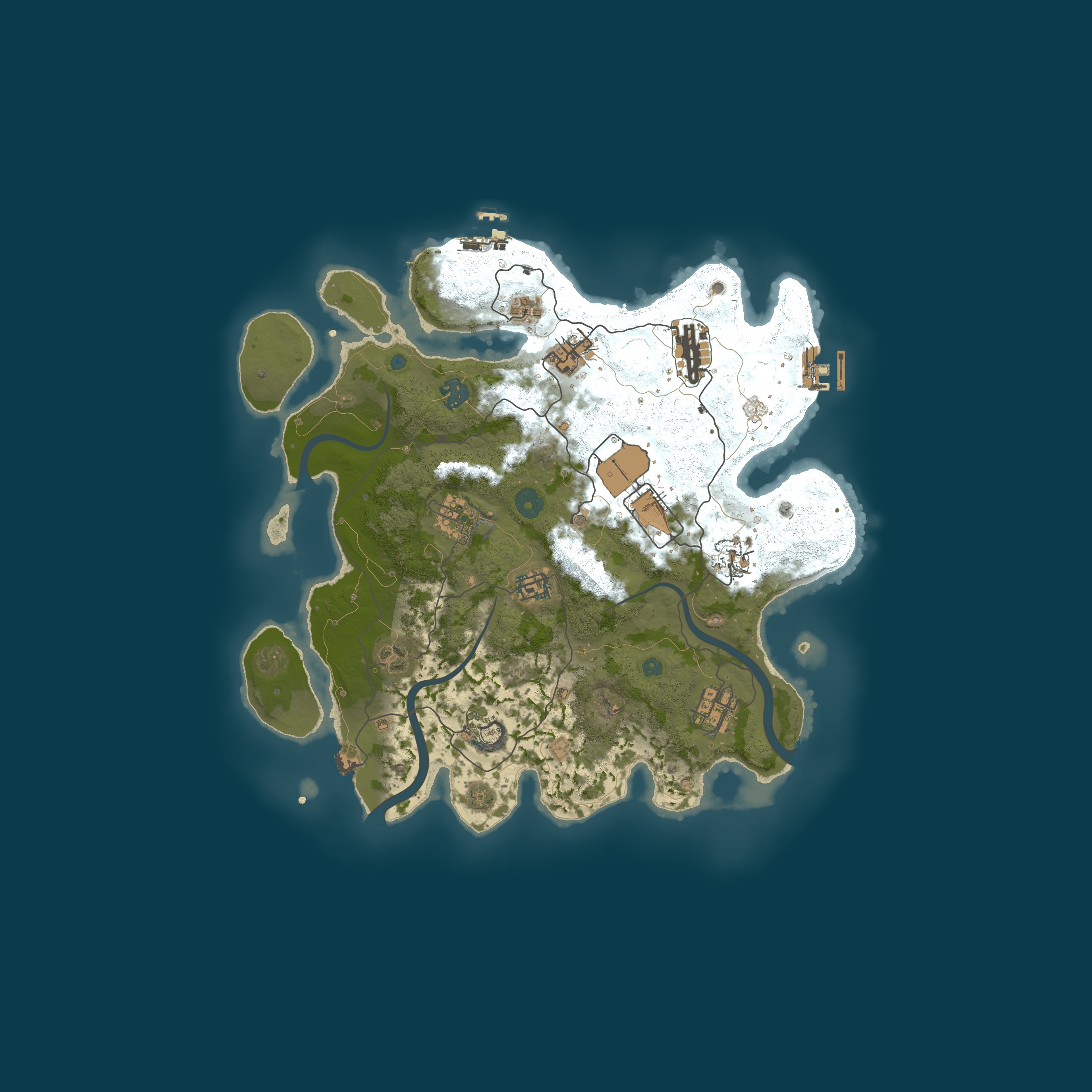Procedural Map, size 3500, seed 555777