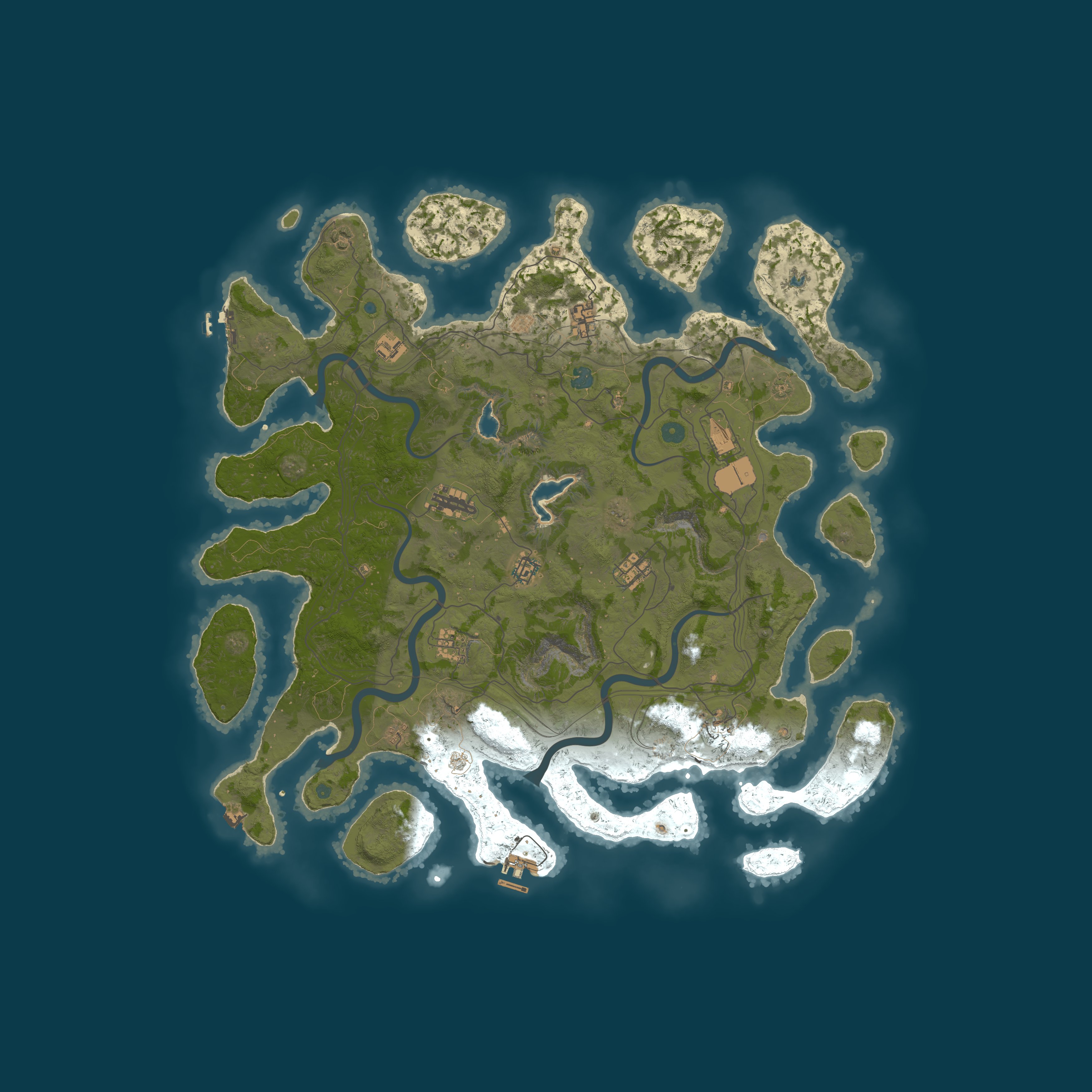 Map for Lazy Rusters II - 20X - PVE - NPC Bases - Forget the Grind!