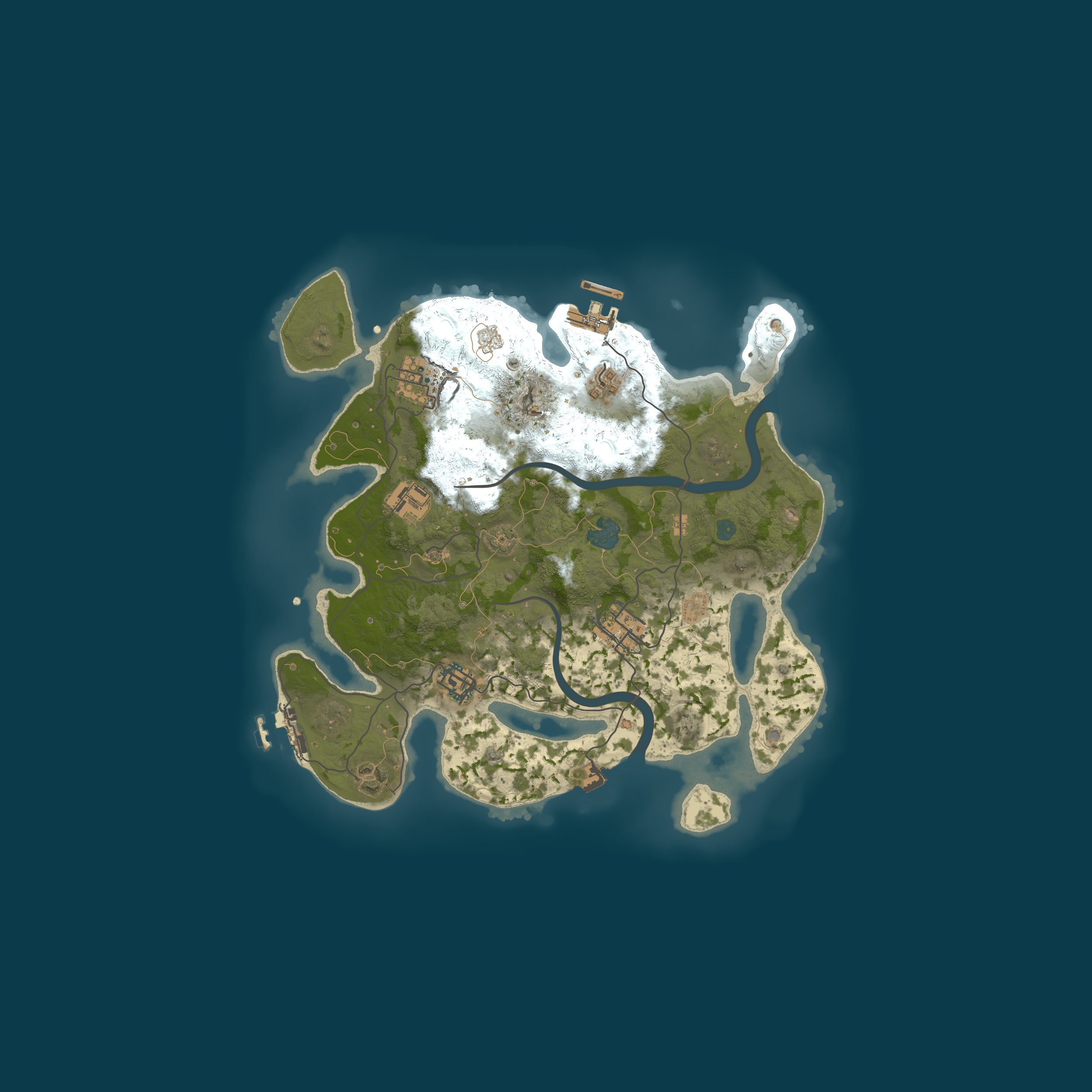 Procedural Map, size 3000, seed 815691389