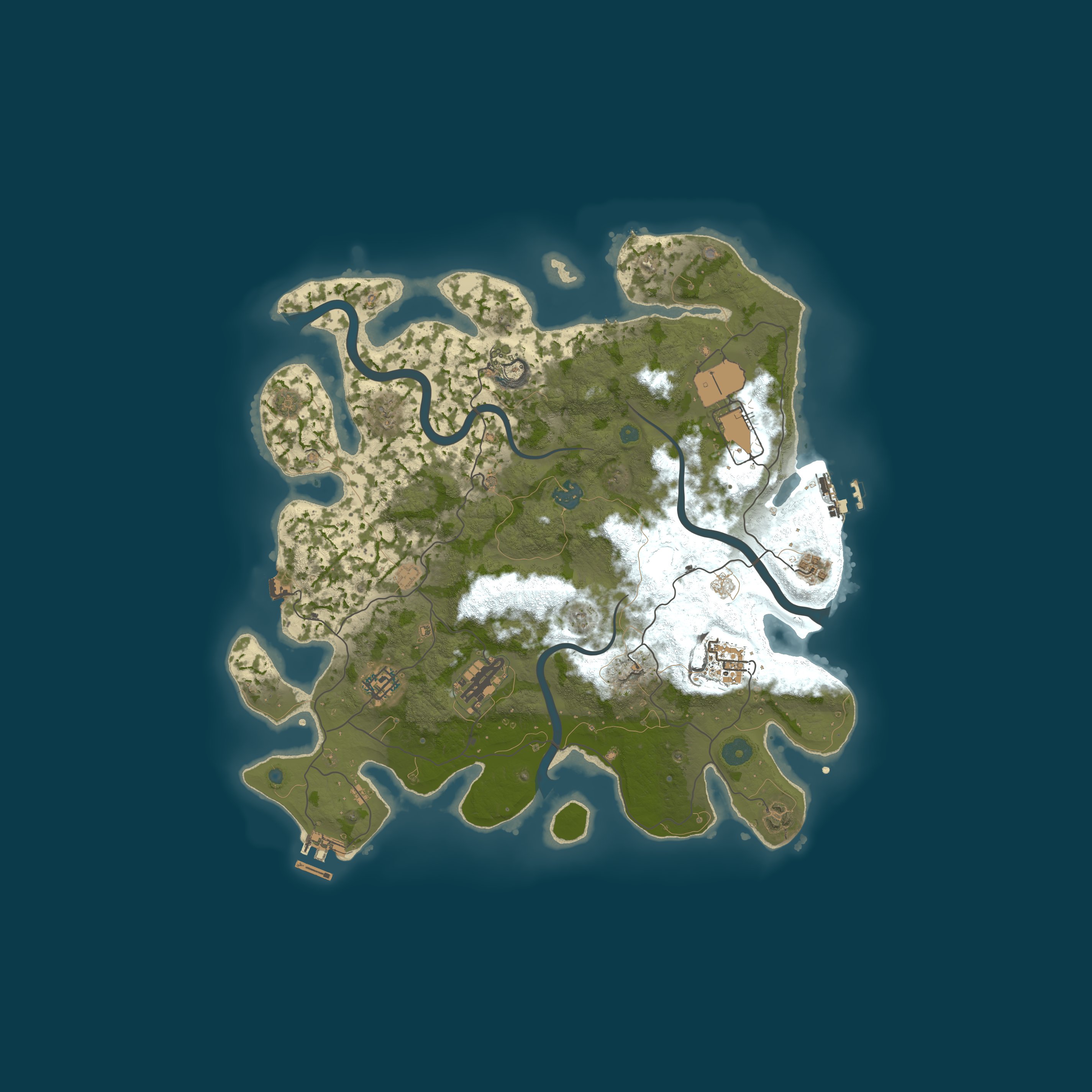 Map for OUTPOST 2x Monthly |Solo/Duo/Trio/Quad| No BP Wipe