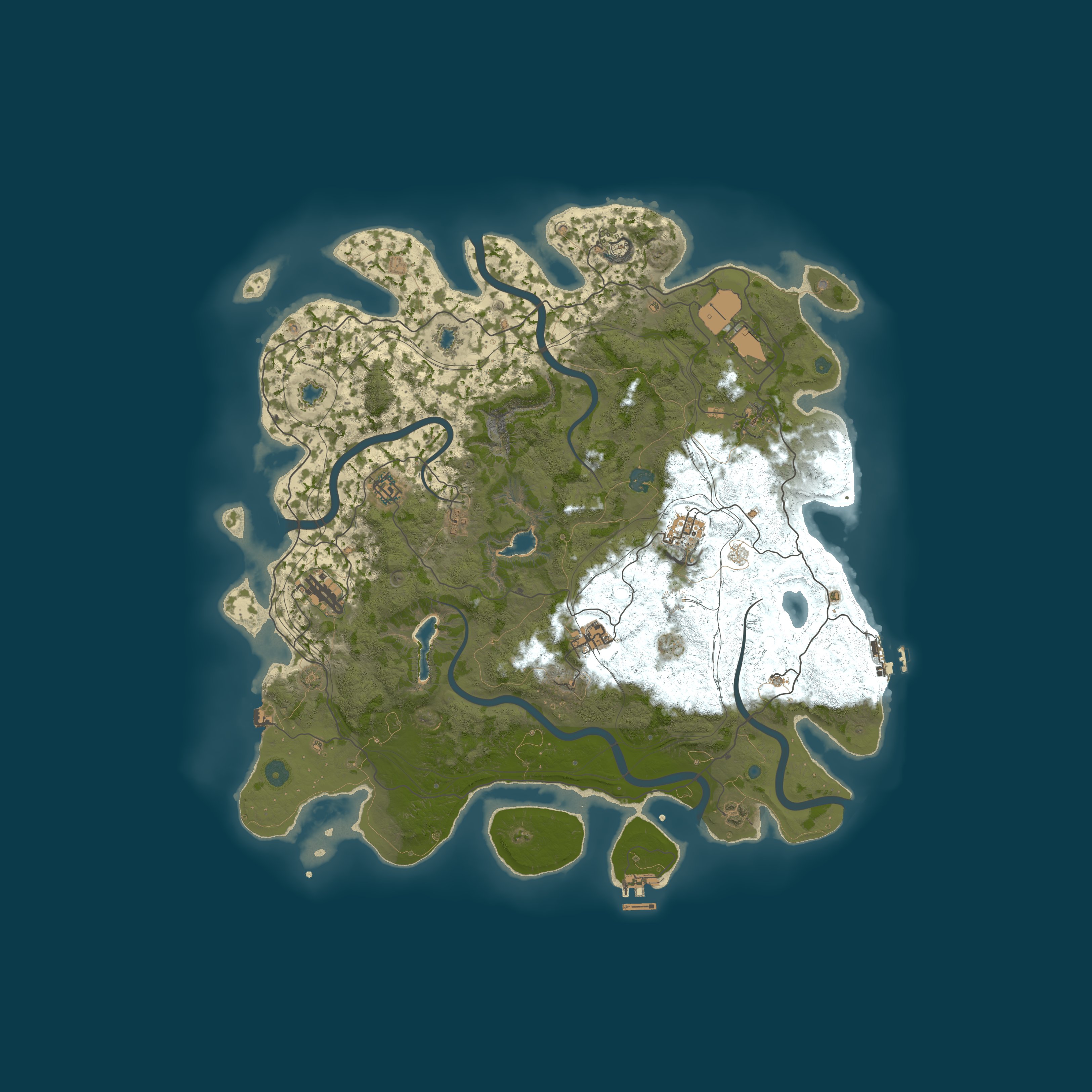 Map for [PVE][JP] そば鯖  Raidable Bases 初心者大歓迎