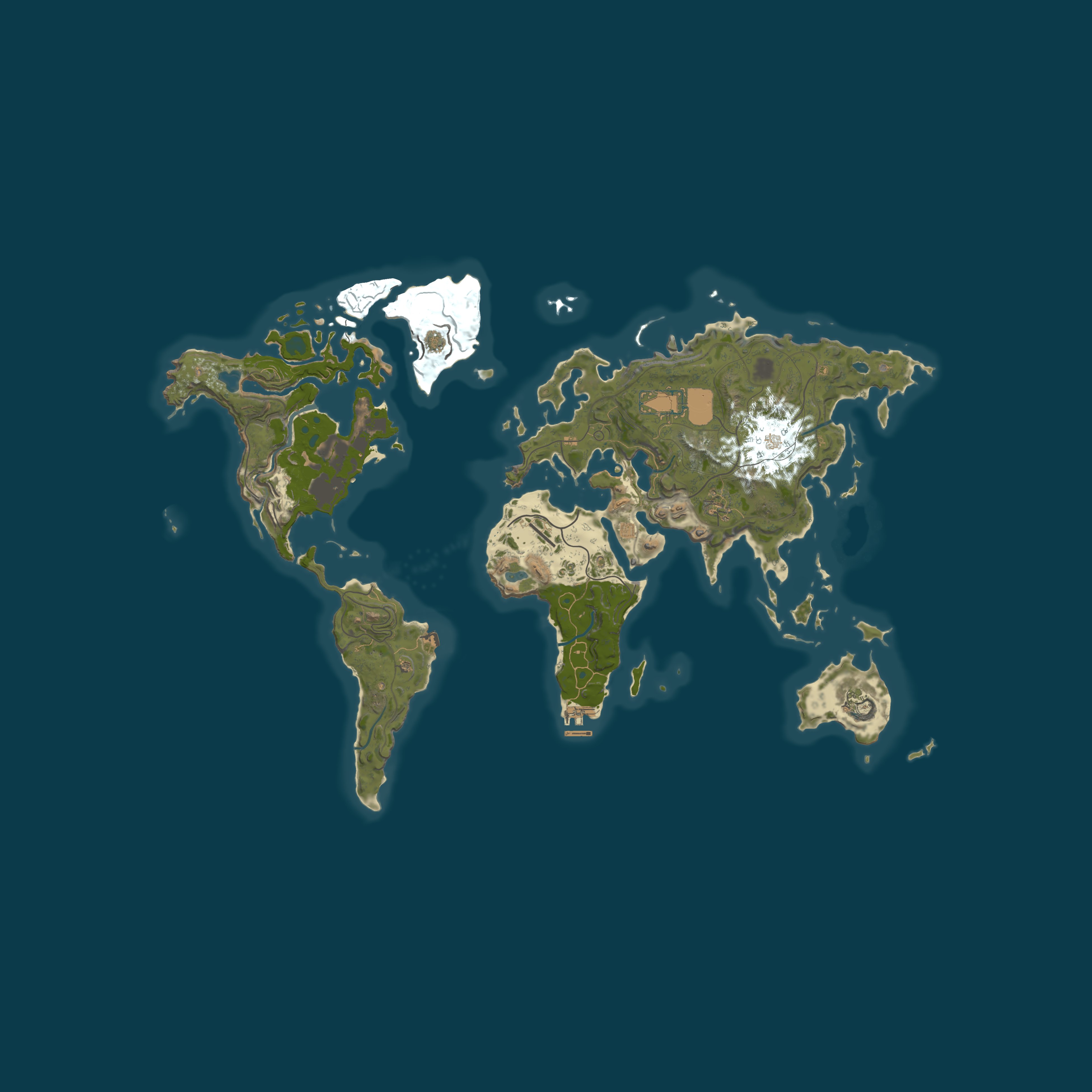 Map for VuoRust.com 5X [WORLD MAP] No BPs|Loot+|Remover|MyMini