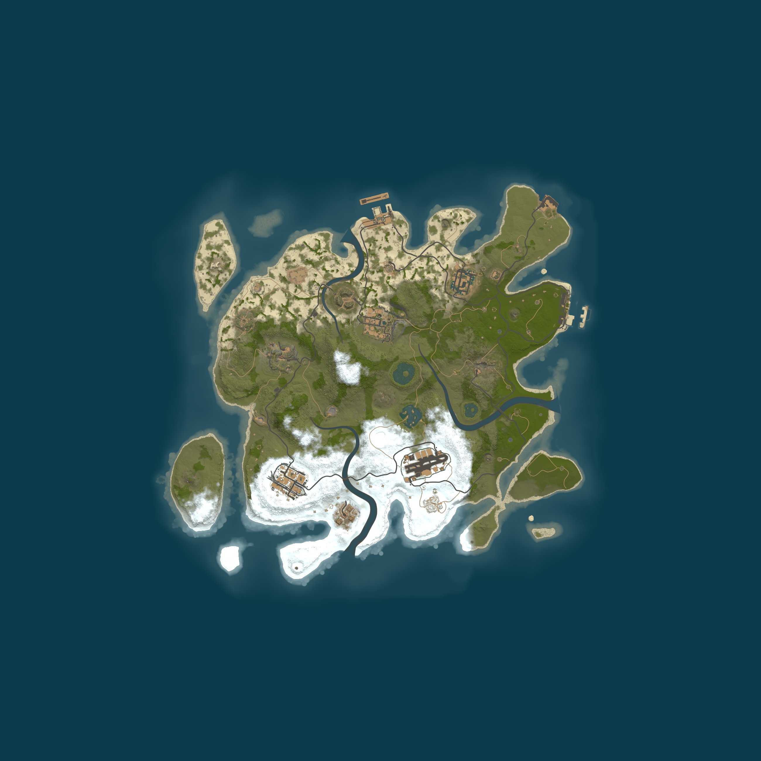 Procedural Map, size 3200, seed 739161813