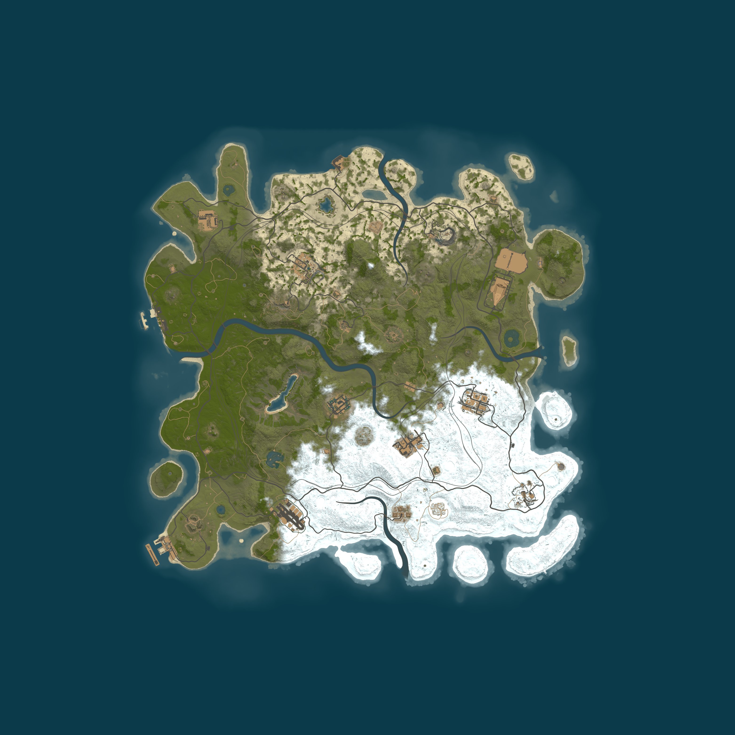 Procedural Map, size 4250, seed 2019328229