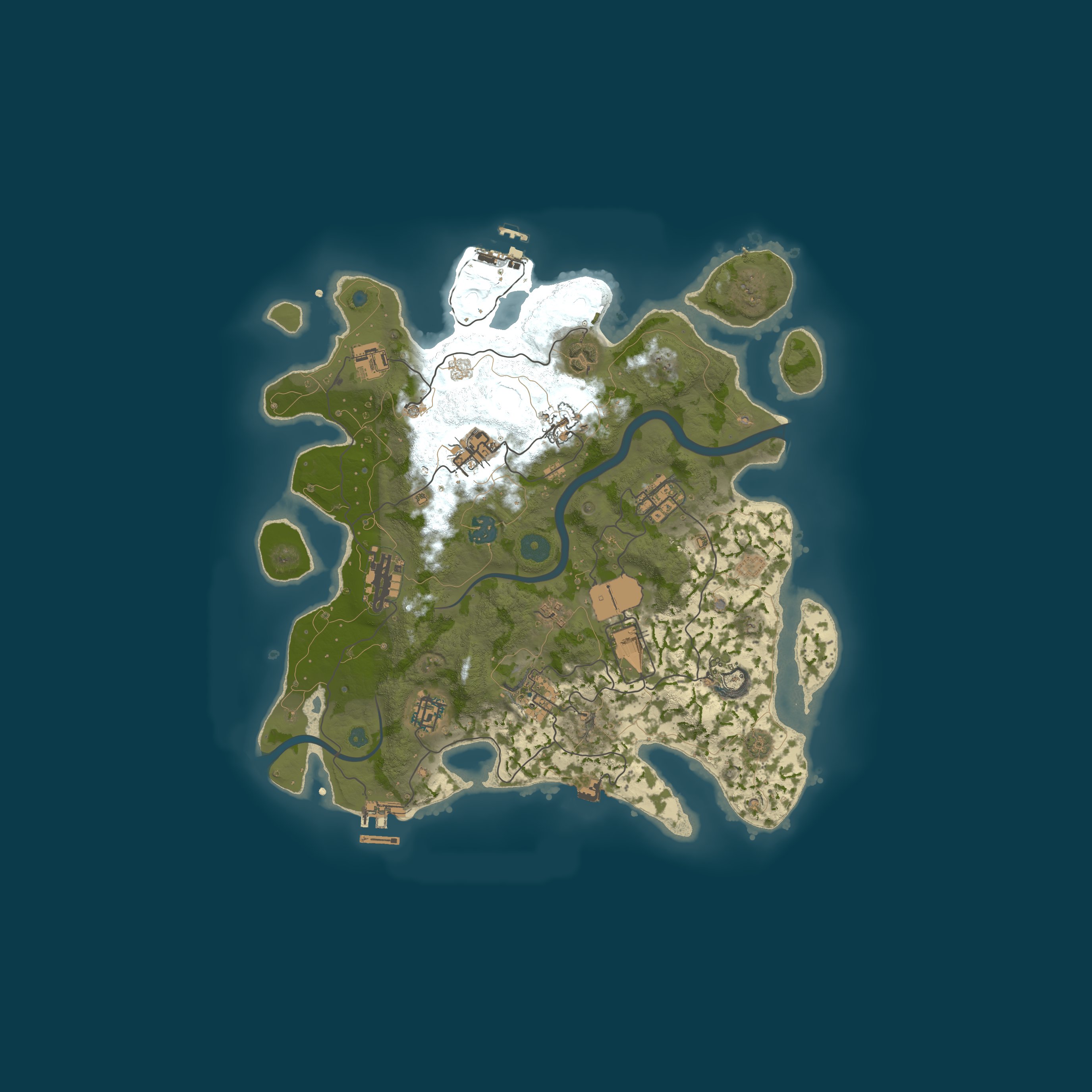 Map for [EU] Rust-France - DEBUTANT - SOLO/DUO/TRIO  | FULLWIPED 08/08 