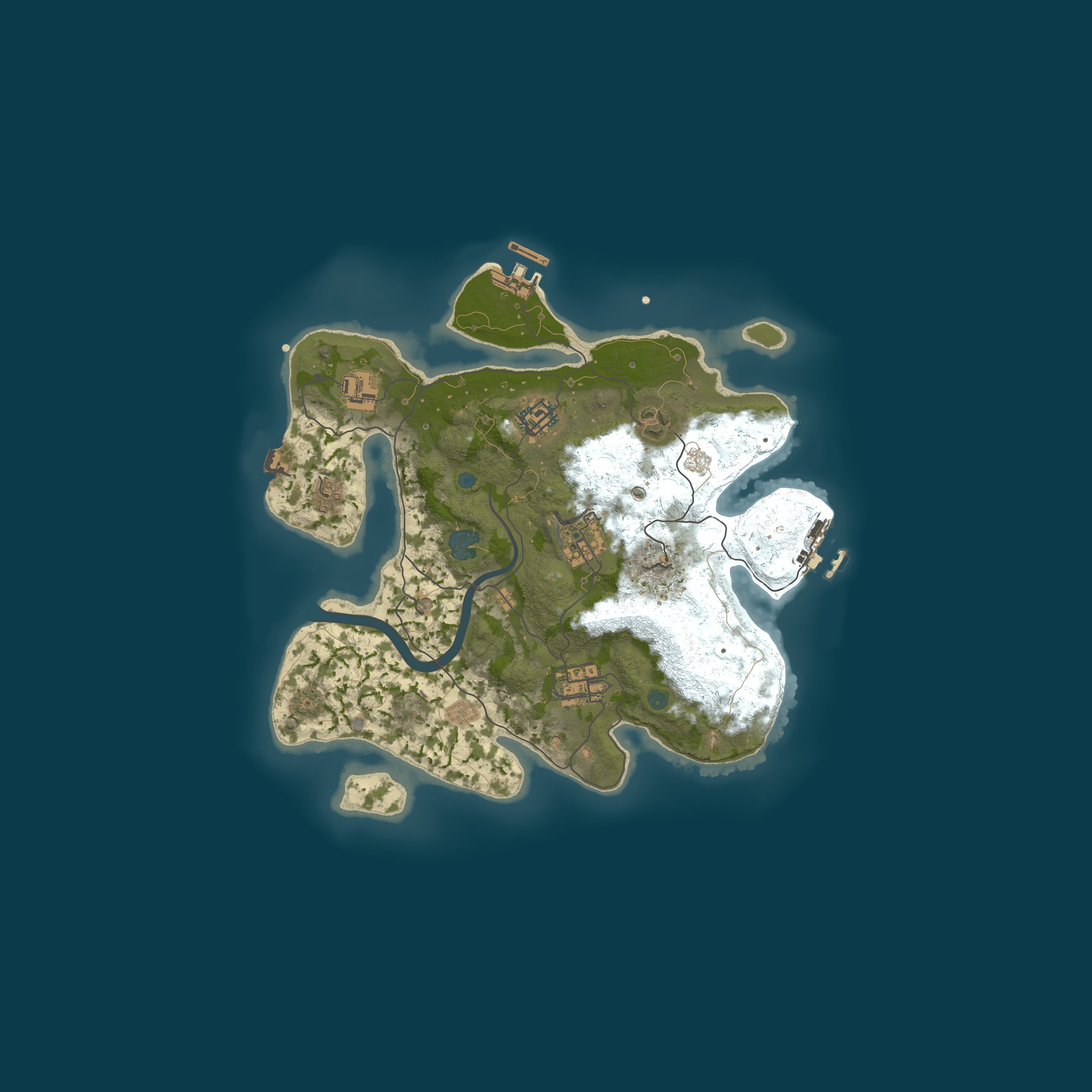 Procedural Map, size 3000, seed 19829