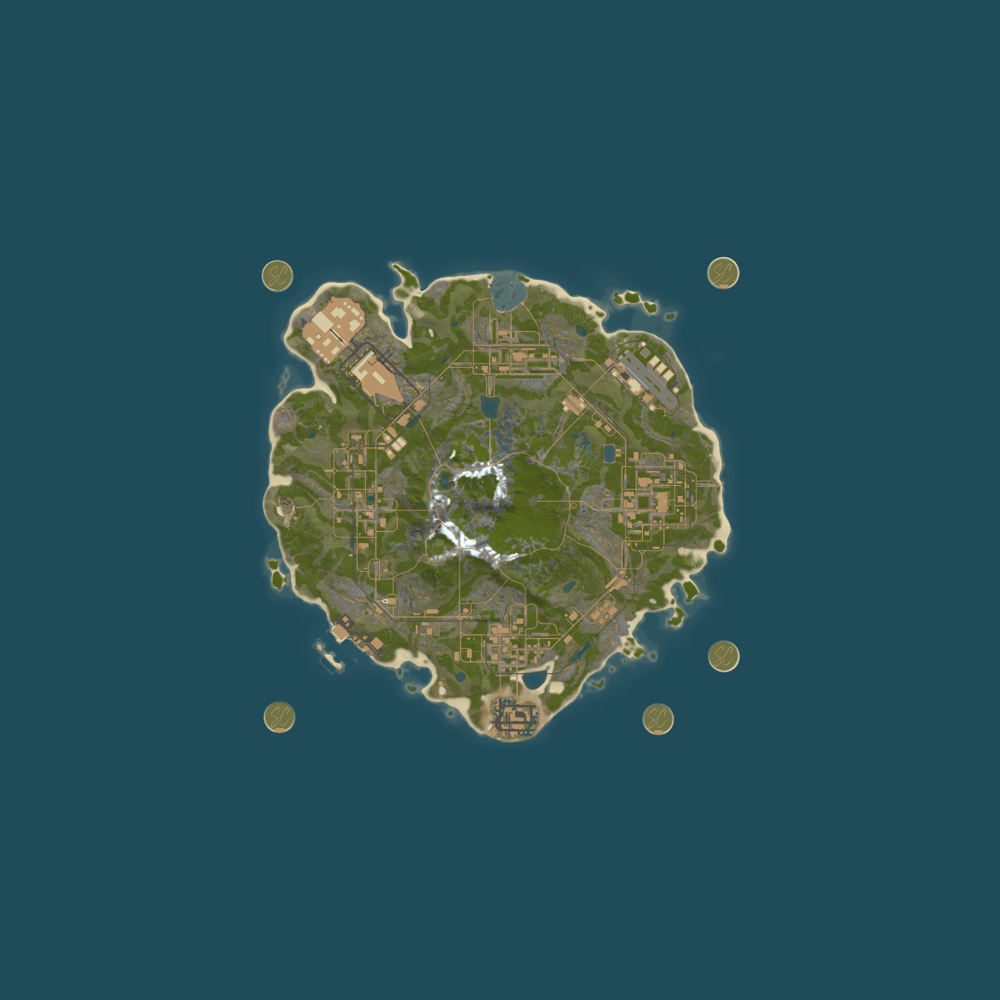 Map for LuffyRust Texas USA - 1000x PvP NoBP Kits Skins Backpacks Noob 