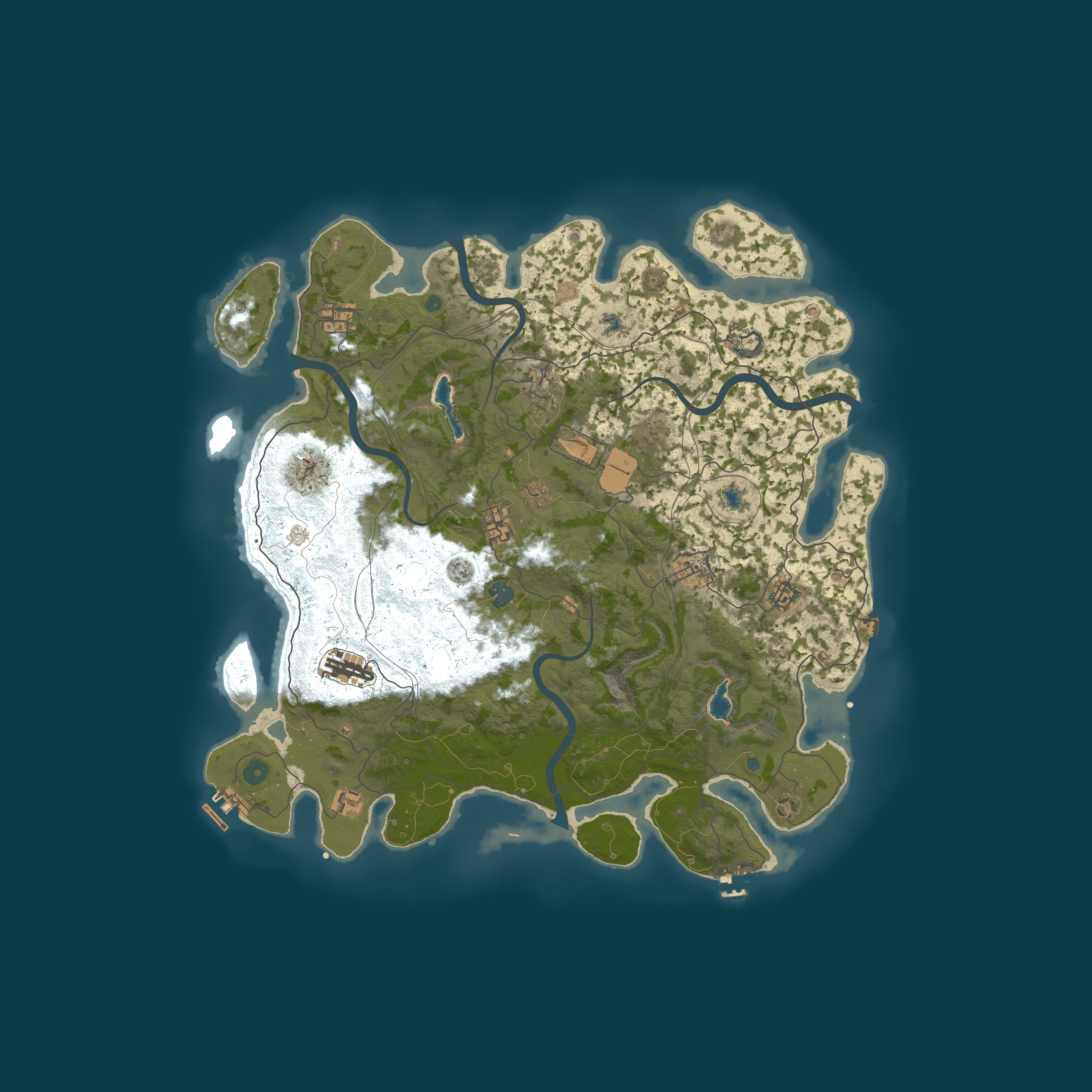 Procedural Map, size 4500, seed 1635677014