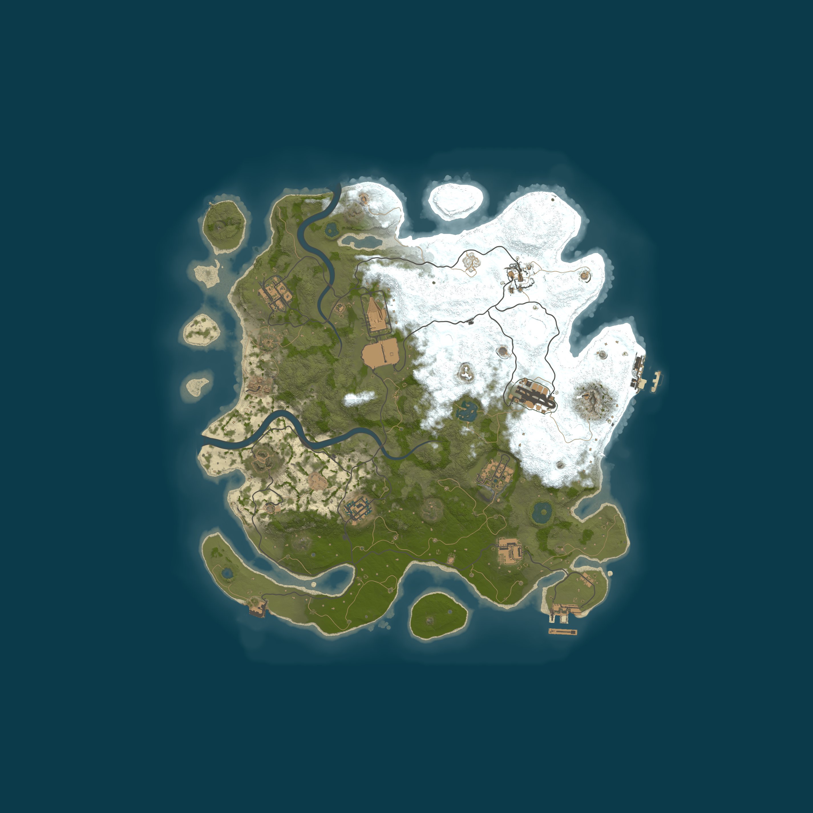 Map for  Kalahari Wasteland | x3 PvP | Weekly Wipes | Monthly BP