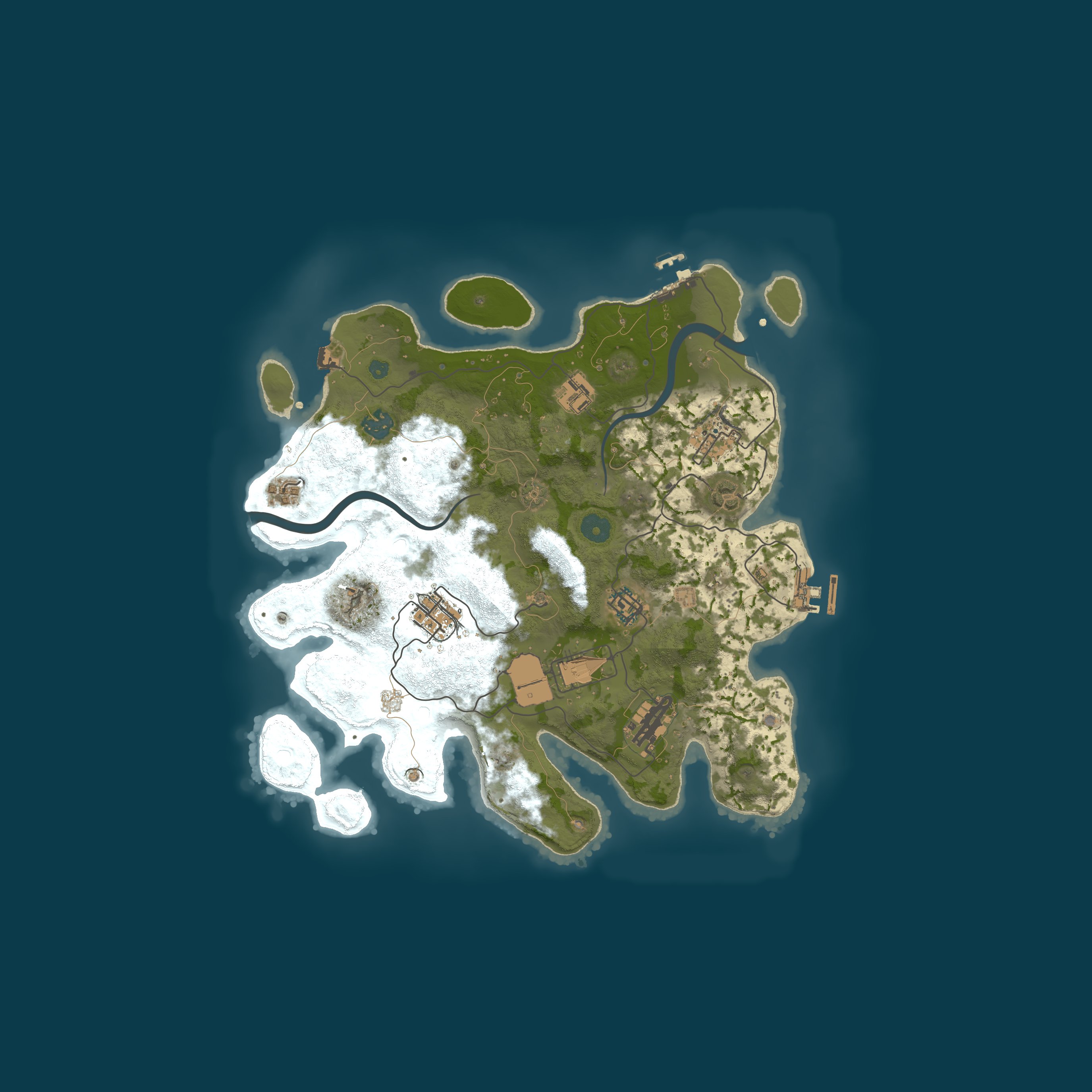 Procedural Map, size 3500, seed 1060414592