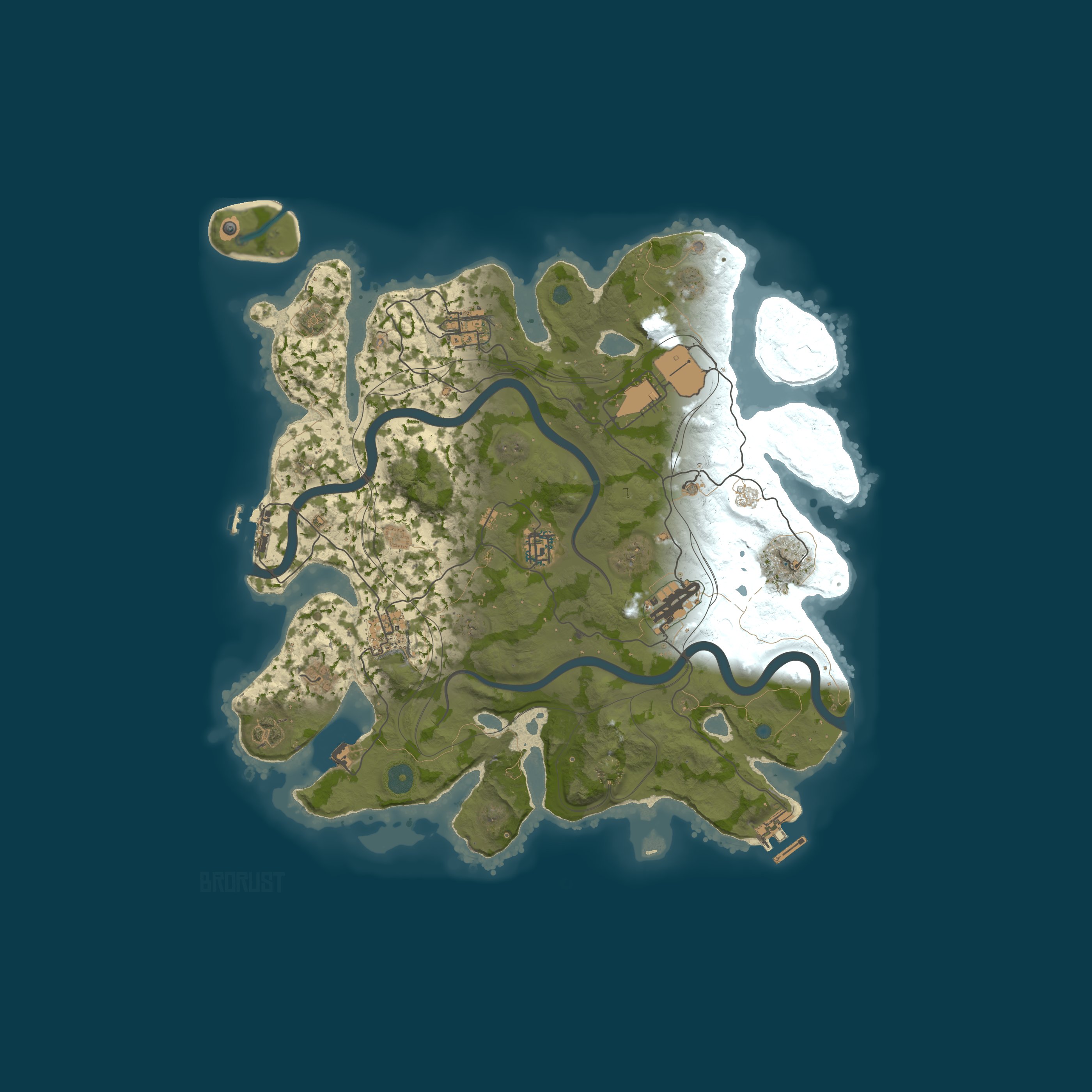 Map for #1 BroRust X5/X10|MAX 3|GLOBAL WIPE 24.03|TP|KIT|LOOT+|SHOP