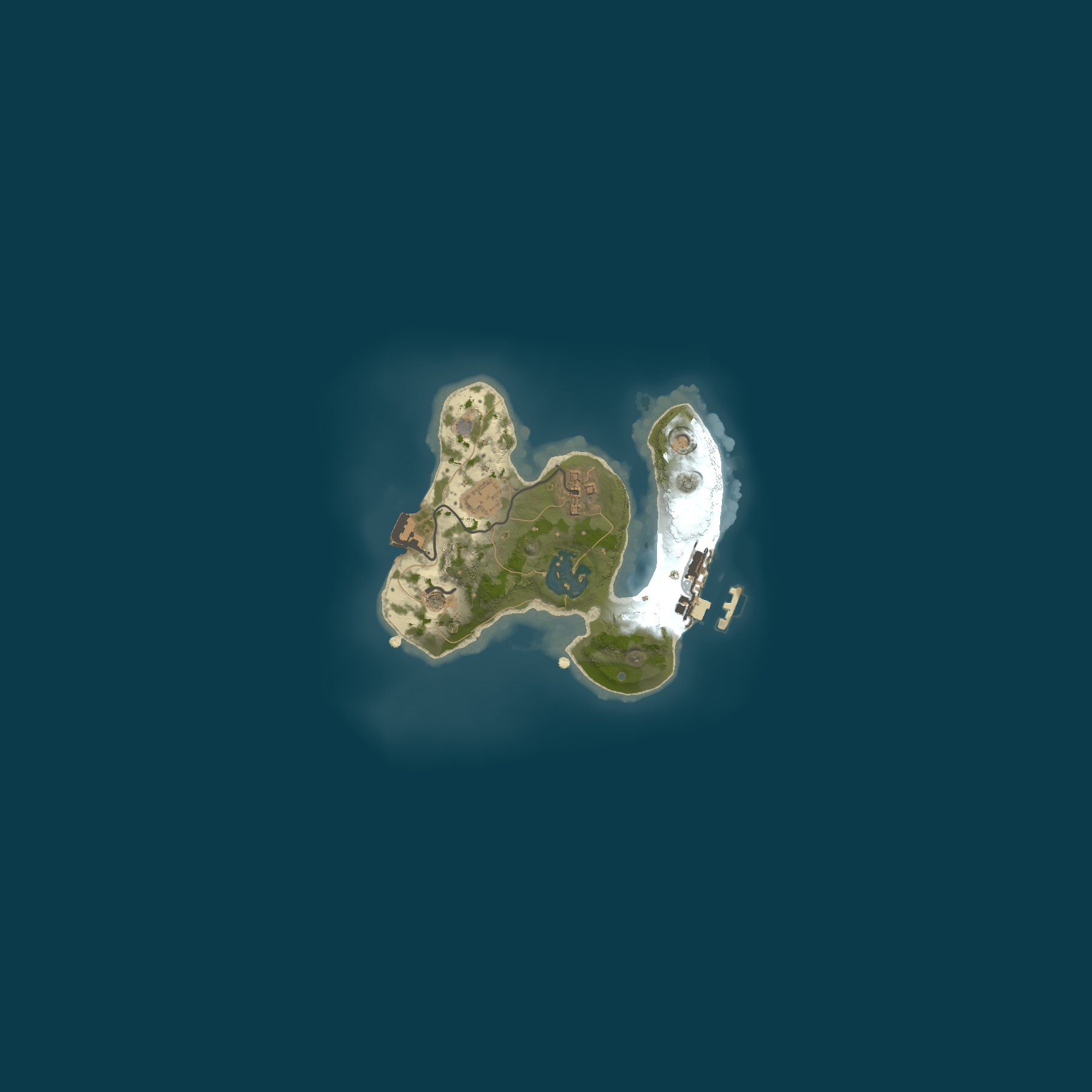 Procedural Map, size 1600, seed 957382280